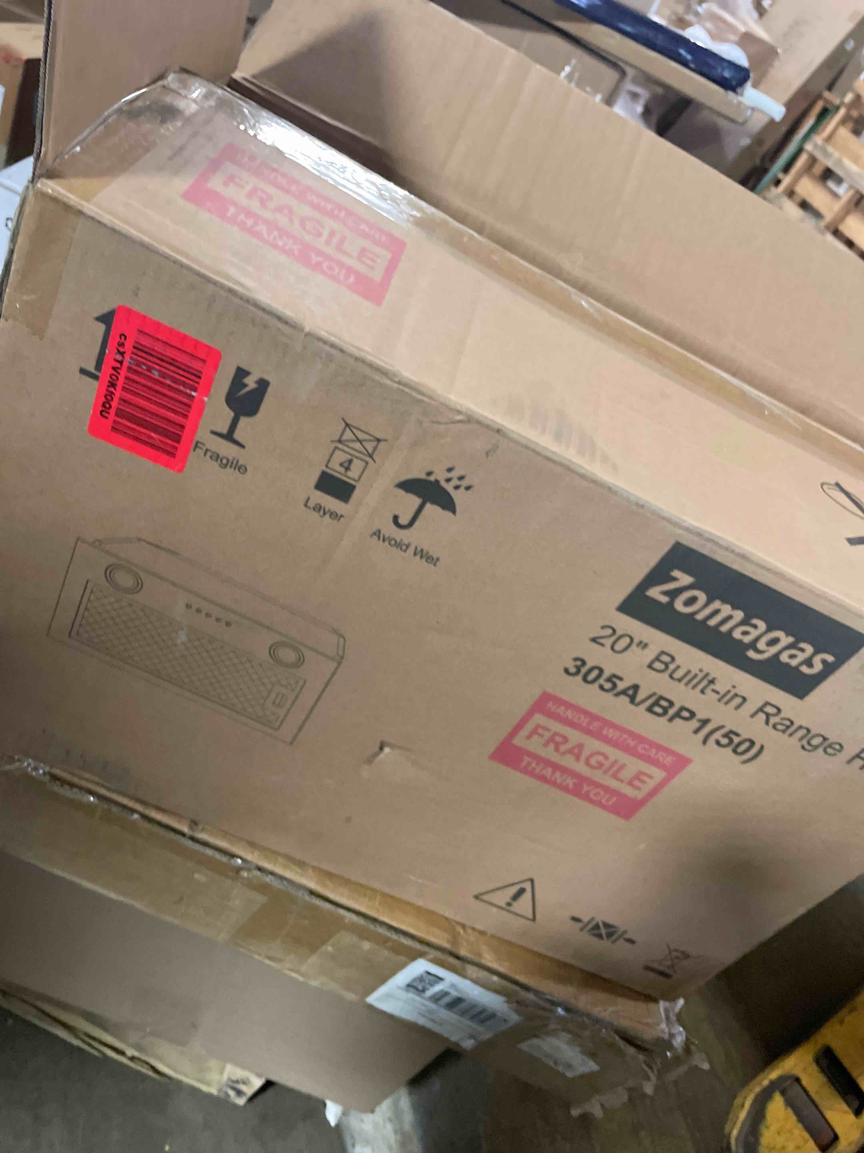 Condition photo showing New/Like New for Range Hood Insert 20 Inch Stainless Steel with 5-layer Mesh Filter, Hood Vent for Kitchen Built-in Mount Dual LED, Ducted/Ductless Convertible Kitchen Exhaust Fan, Push Button Control