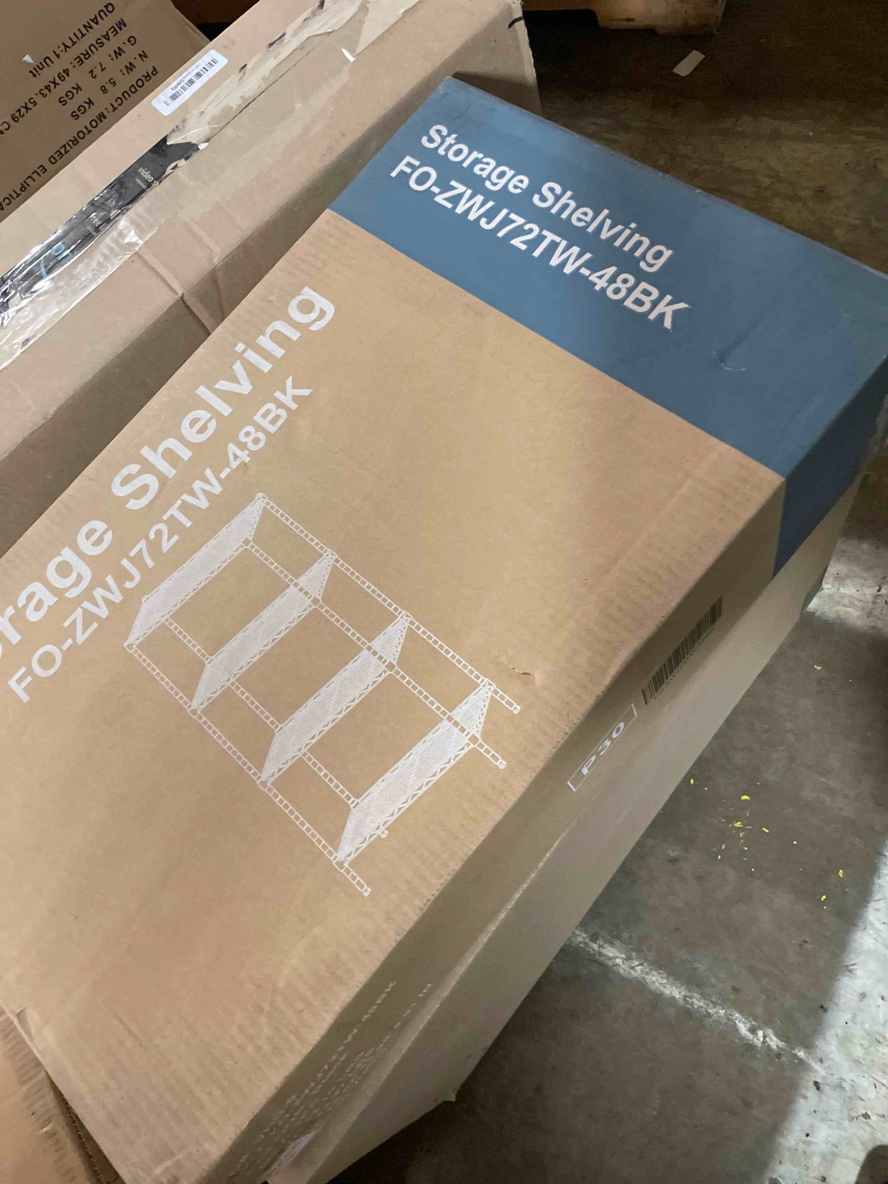 Condition photo showing New/Like New for DUMOS 4-Tier Metal Wire Storage Shelves, Adjustable Standing Storage Rack Shelf, Heavy Duty Steel Shelving Unit Organizers for Kitchen Bathroom Pantry Garage, 23.3" W×13.4" D×47" H, Black 4 Tier-23.3"W×13.4"D×47"H
