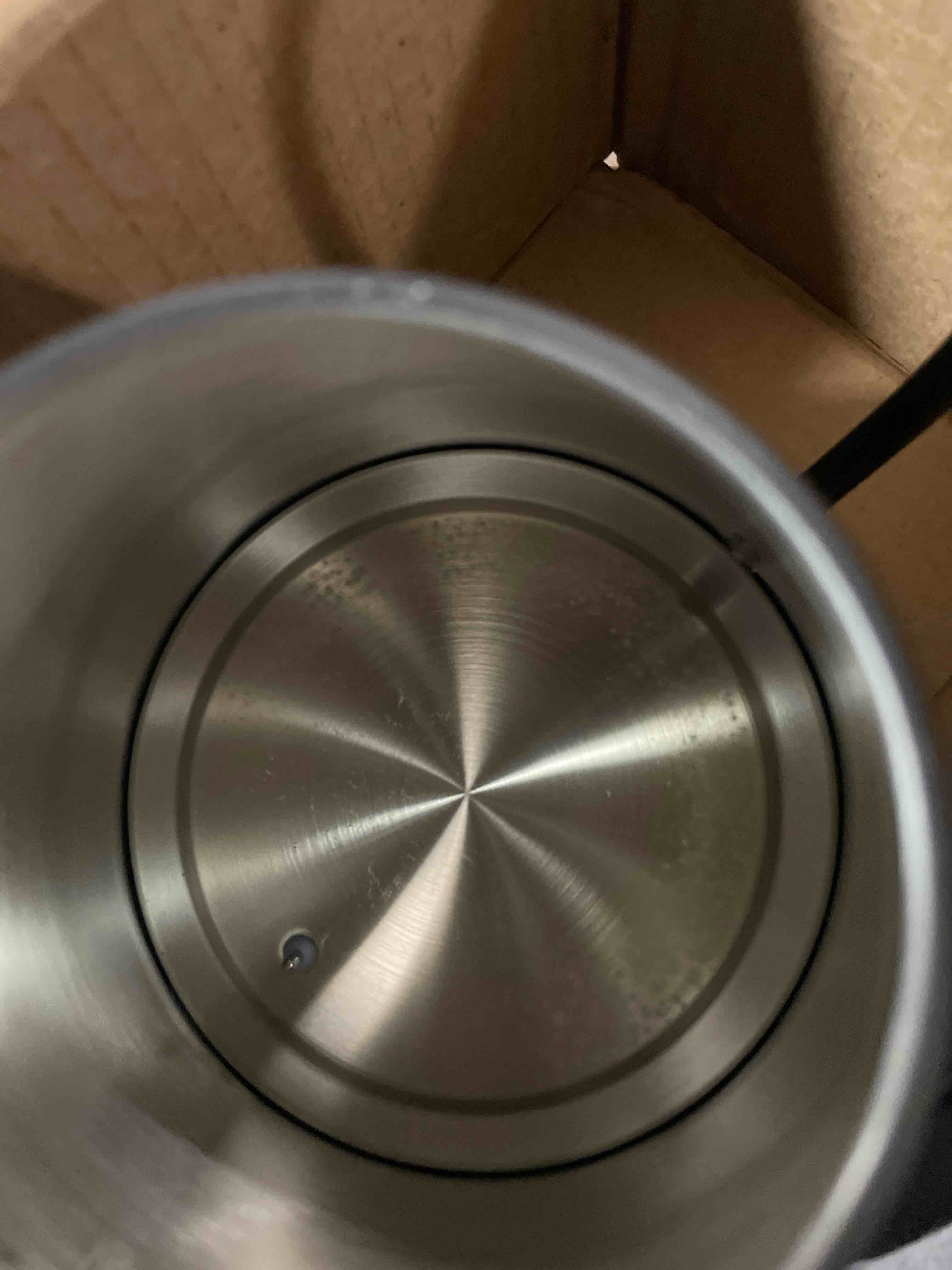 Condition photo showing As Is for Elite Gourmet EKT3001 1L Digital Water Kettle, 304 Stainless Steel Interior, Programmed Temperatures, Keep Warm Function, Cordless, 360° Base, Auto Off & Audible Indicator, Matte Black Copper