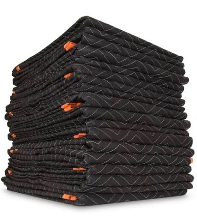 Condition photo showing New/Like New for simpli-magic heavy duty padded moving blankets (12 pack),black/orange