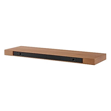eurostyle barney floating shelf, 2"h x 36"w x 10"d, walnut