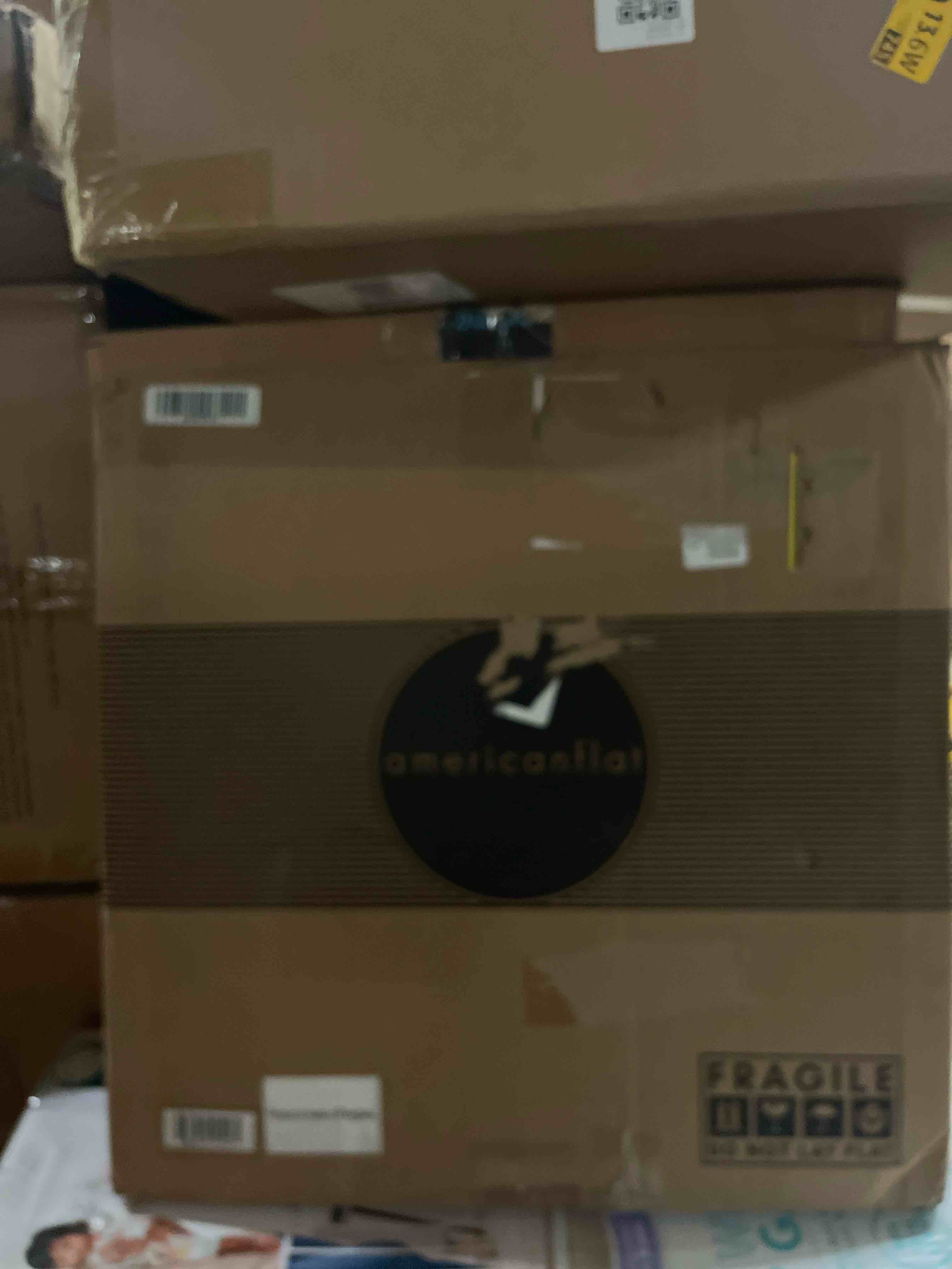 Condition photo showing New/Like New for americanflat 17x17 inch poster frame - black engineered wood with polished plexiglass - wide picture frame for vertical or horizontal wall display - epic collection - black