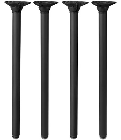 regency kee post folding table leg (set of 4)- black