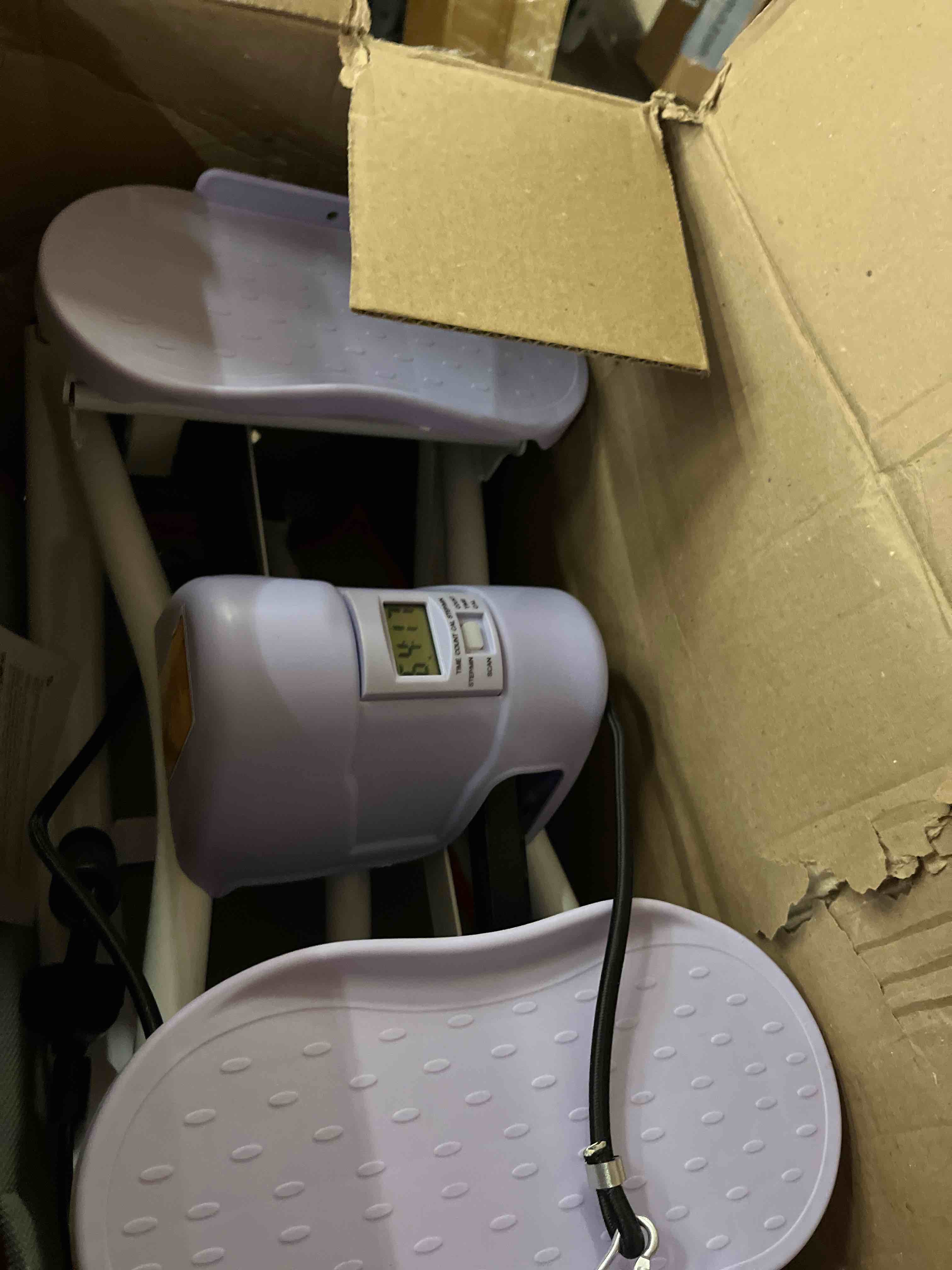 Condition photo showing New/Like New for rock fitness stepper, portable step rocker side to side at home, aerobic workout machine fitness equipment suitable for apartment and dormitory
