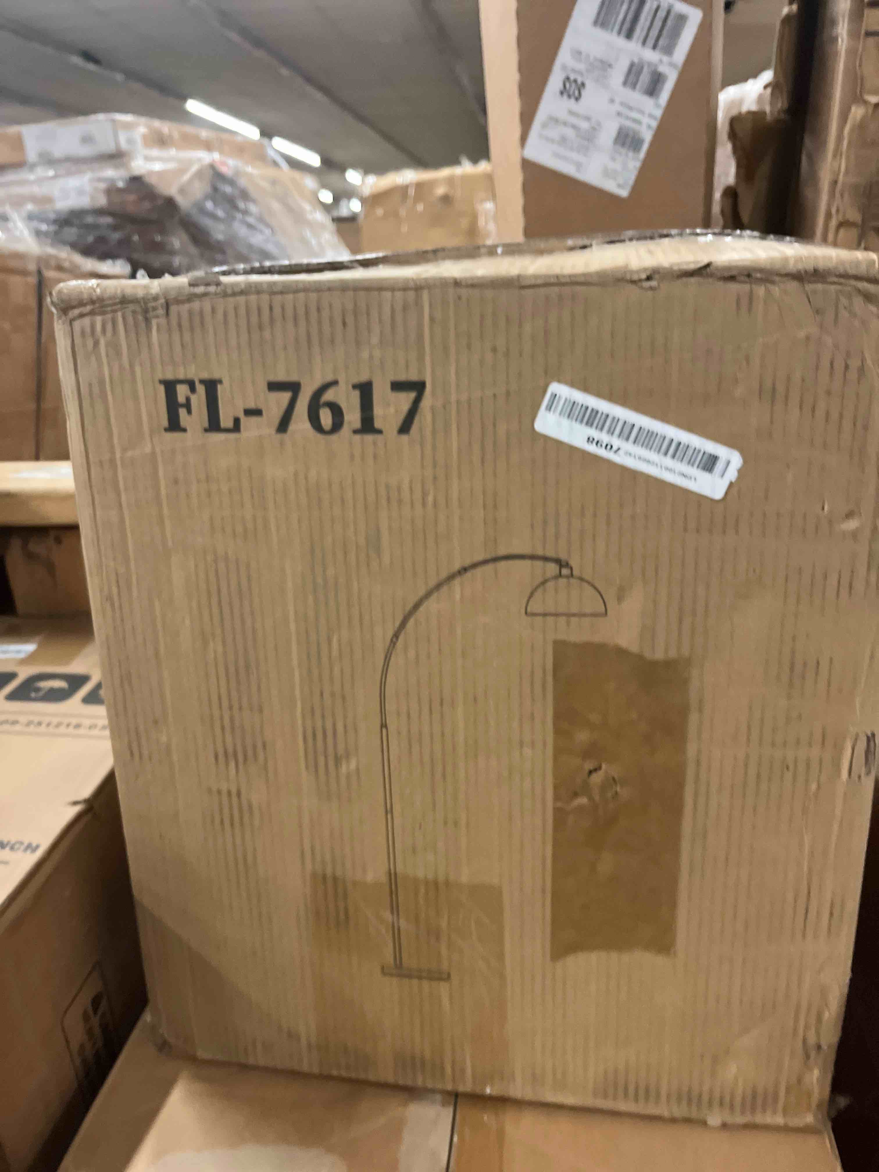 Condition photo showing New/Like New for adjustable height electroplated iron standing floor lamp - modern indoor pole light with marble base, foot switch, for bedroom, living room, study room, offices