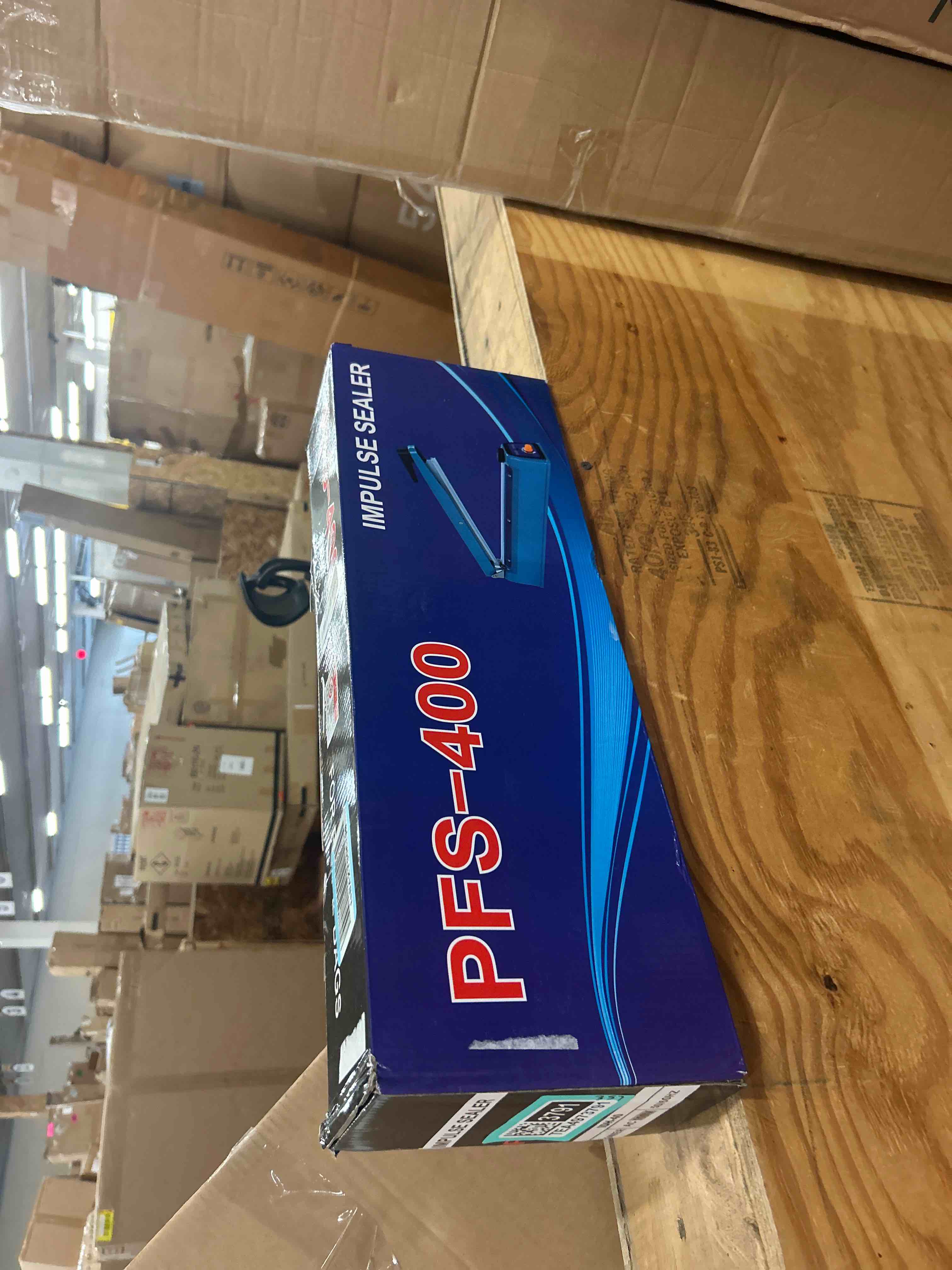 Condition photo showing New/Like New for impulse sealer 16 inch heat sealer for plastic bags, metal plastic bag sealer heat seal, mylar bag sealer, manual poly bag hot seal sealing machine with 4 repair kit(2 cutting lines included)