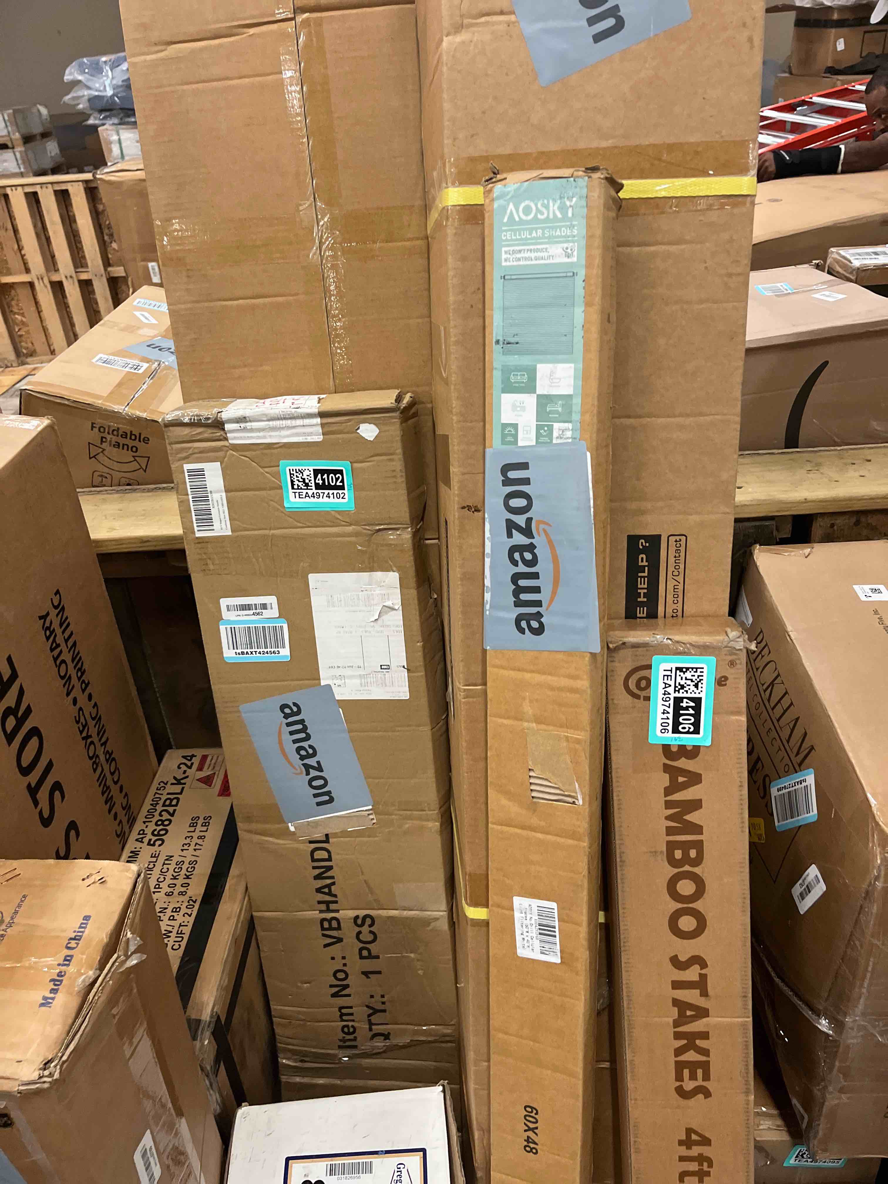 Condition photo showing New/Like New for aosky light filtering roller shades for windows, 20" w x 72" h, white | cordless free-stop roller shades; 1% openness woven fabric, built-in valance, thermal insulation & uv block