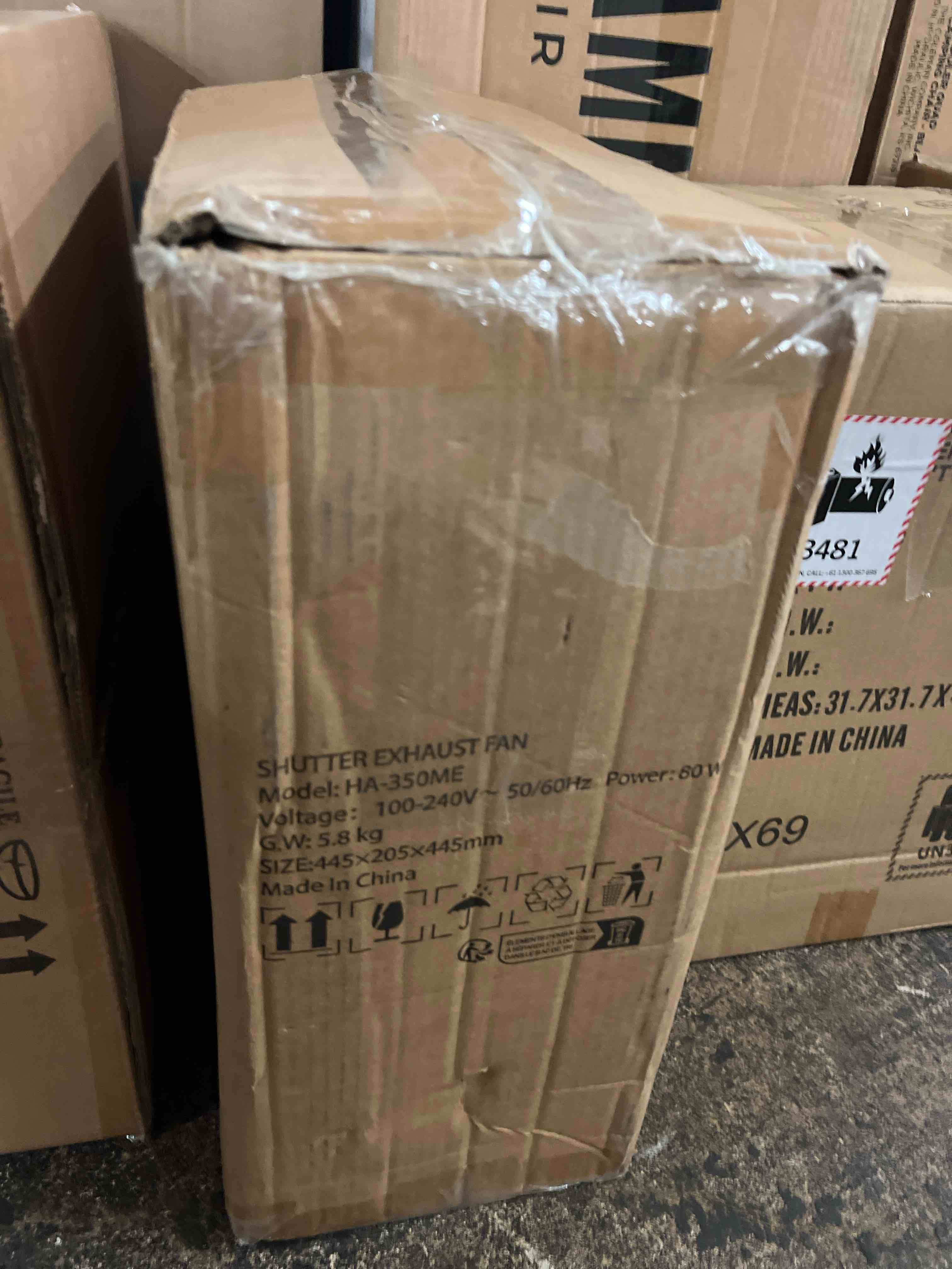 Condition photo showing New/Like New for vevor shutter exhaust fan, 16'' with various speeds, ac-motor, 2000 cfm, wall mount attic fan, ventilation and cooling for greenhouses, garages, sheds, fcc