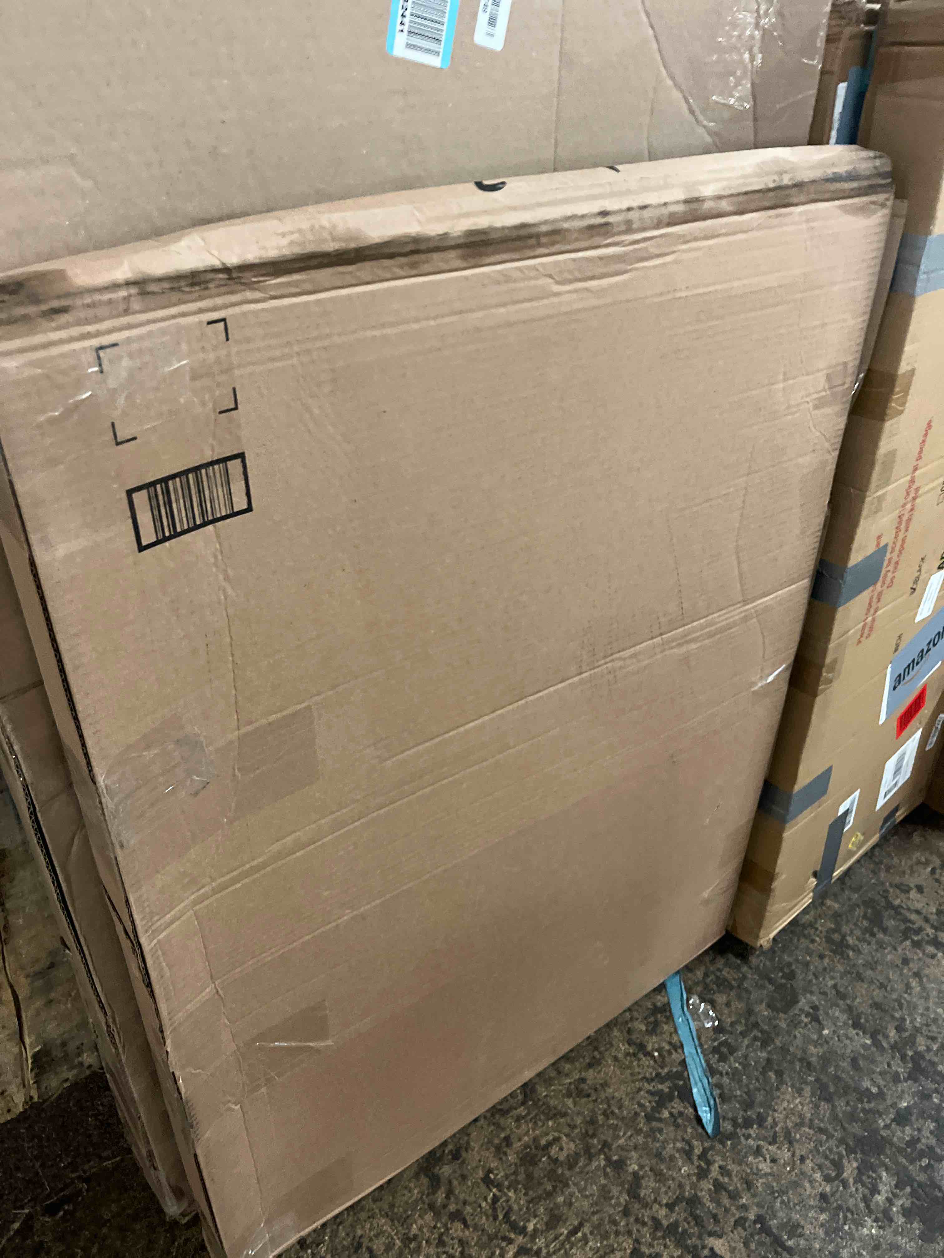 Condition photo showing New/Like New for jcjmy 20x20 inches picture frame black with 16x16 mat, display photo 16x16 in. with mat or 20 x 20 inches without mat, wall hanging large 20x20 poster frame with shatter resistant plexiglass, black