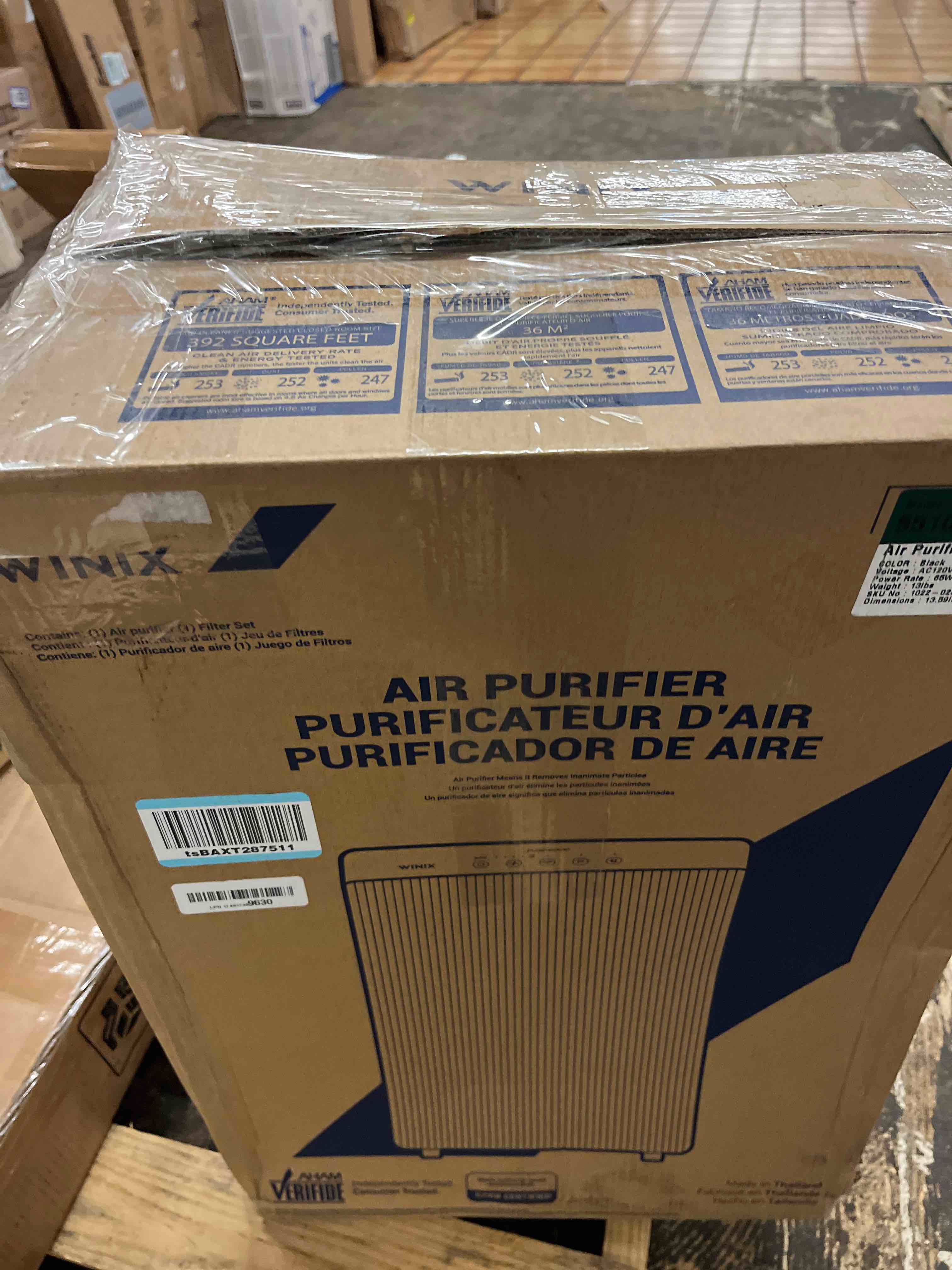 Condition photo showing New/Like New for winix 5510 air purifier (new generation of 5500-2 with app support) for home large room up to 1881 ft² in 1 hr, true hepa, high deodorization carbon filter and auto mode, captures pet allergies, smoke