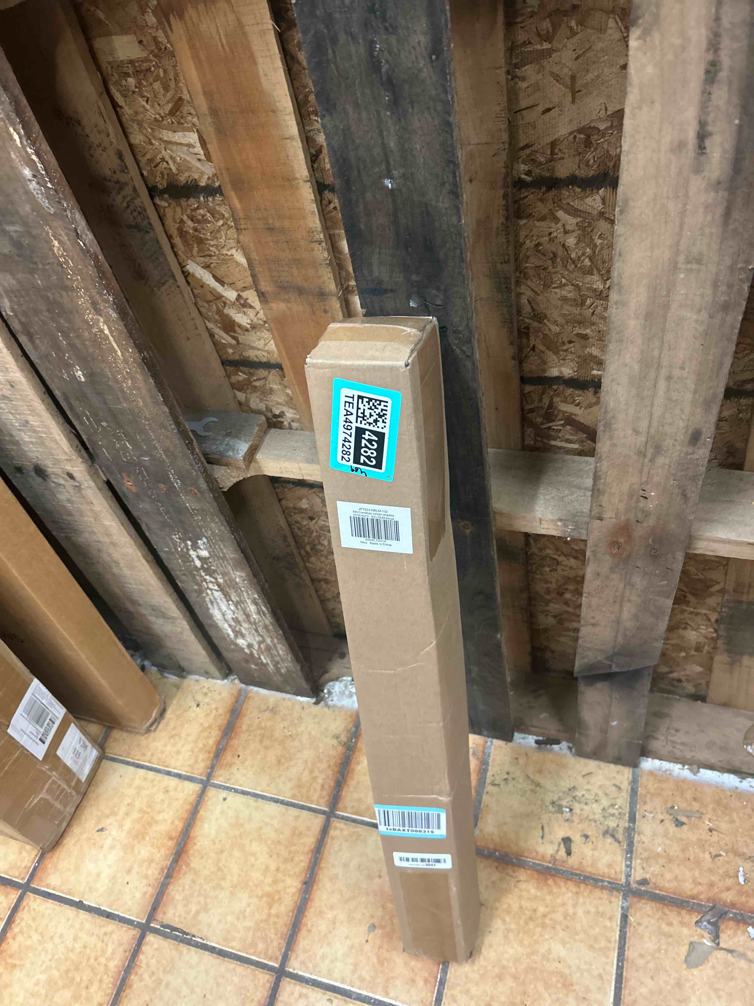 Condition photo showing New/Like New for lazblinds no drill cordless roman shades, 30'' w x 64'' h, off white | easy to install, light blocking & heat insulating, perfect for bedrooms & kids' rooms