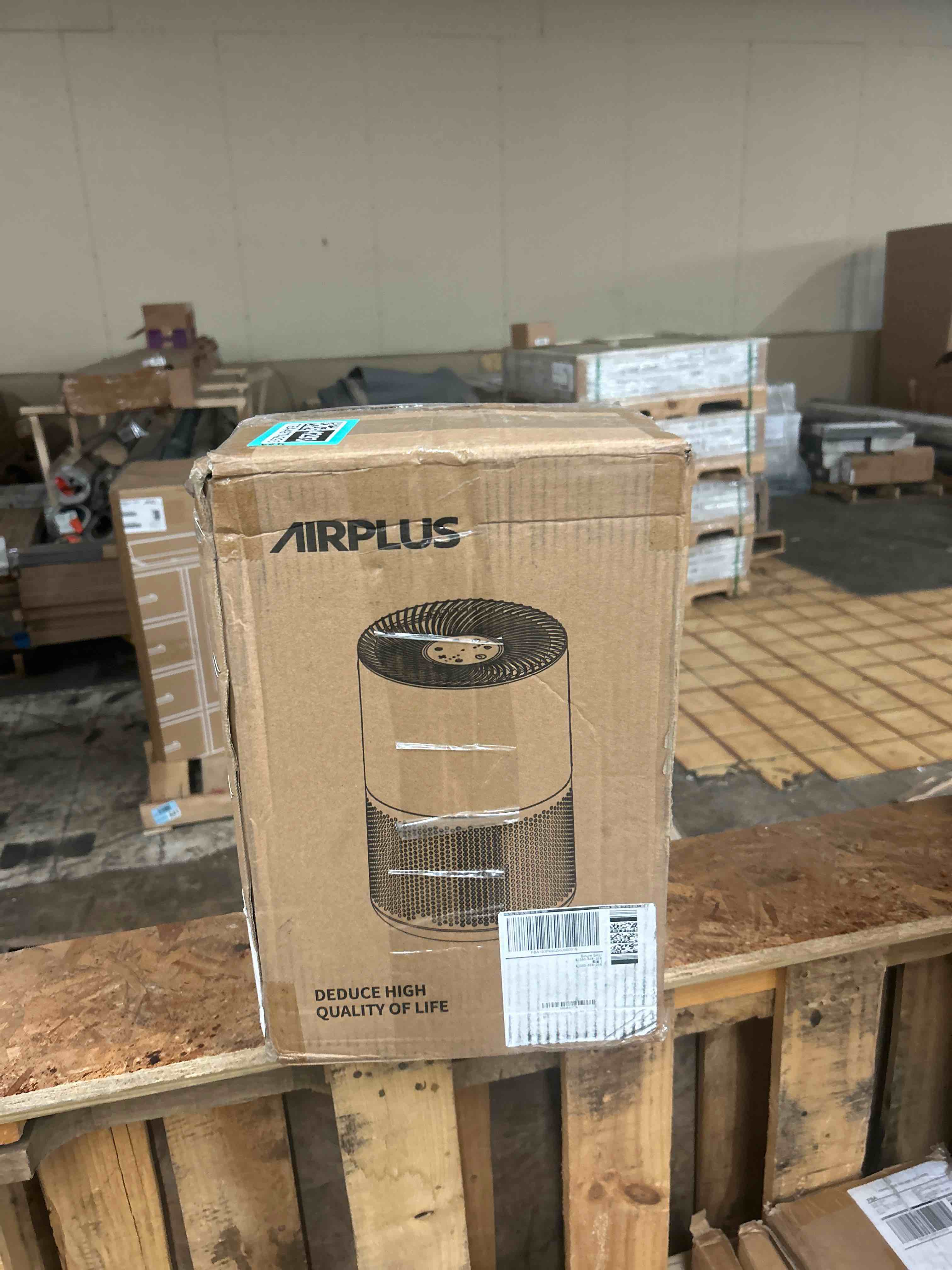 Condition photo showing New/Like New for airplus air purifier for home bedroom, covers up to 1073 ft² by 25w high torque motor, 3-in-1 washable filter with hepa sleep mode, cleaner 99.9%, auto mode, child lock, white