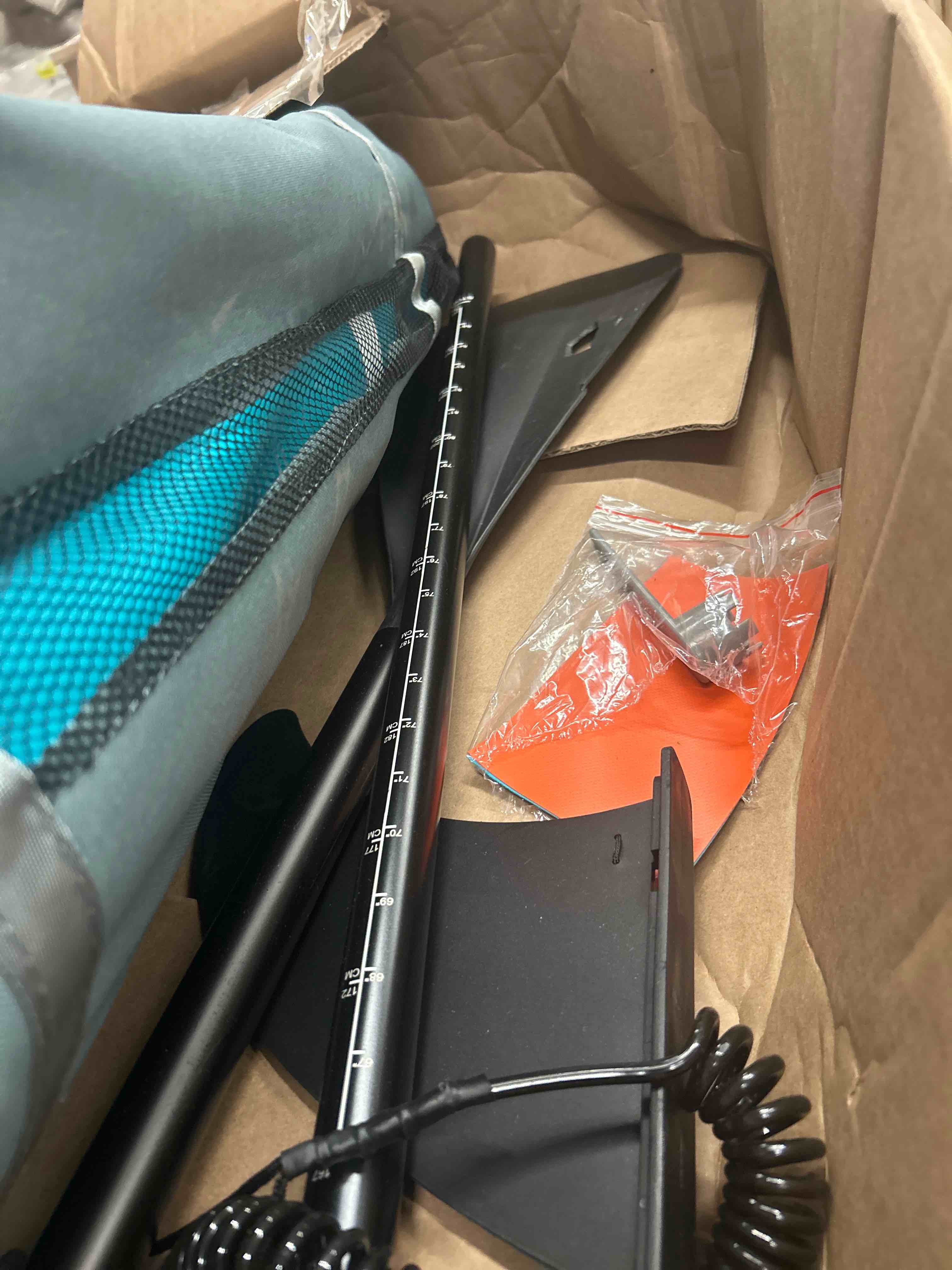 Condition photo showing As Is for (similar to stock item) lead 12' × 35"/11' × 33" stand up paddle board, inflatable sup board with 5 fins stable design fo youth, all skill levels, lakes, oceans