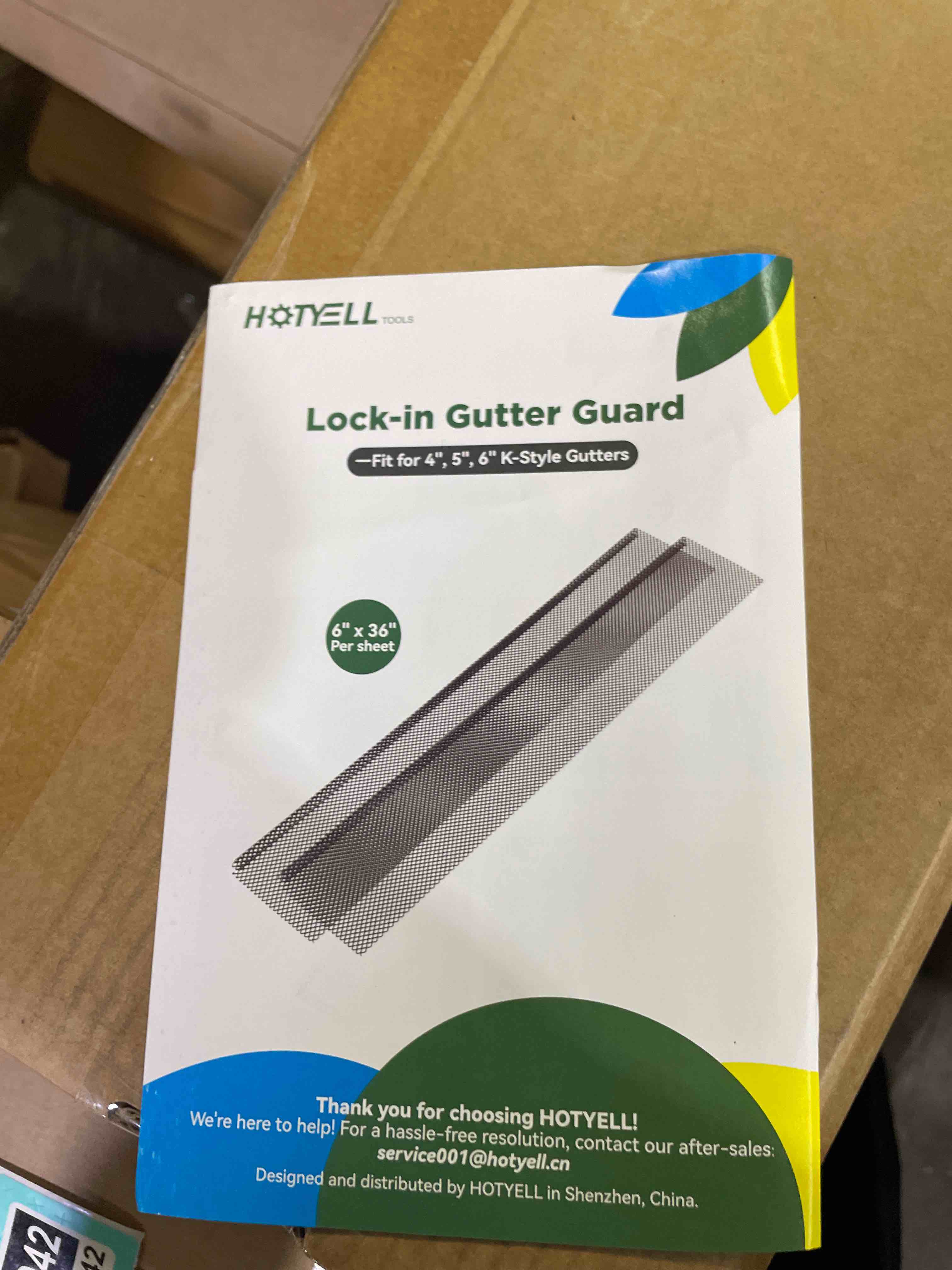 Condition photo showing New/Like New for stainless steel micro-mesh, raptor gutter guard: a contractor-grade diy gutter cover that fits any roof or gutter type-48ft to a box and fits a 5" gutter. standard