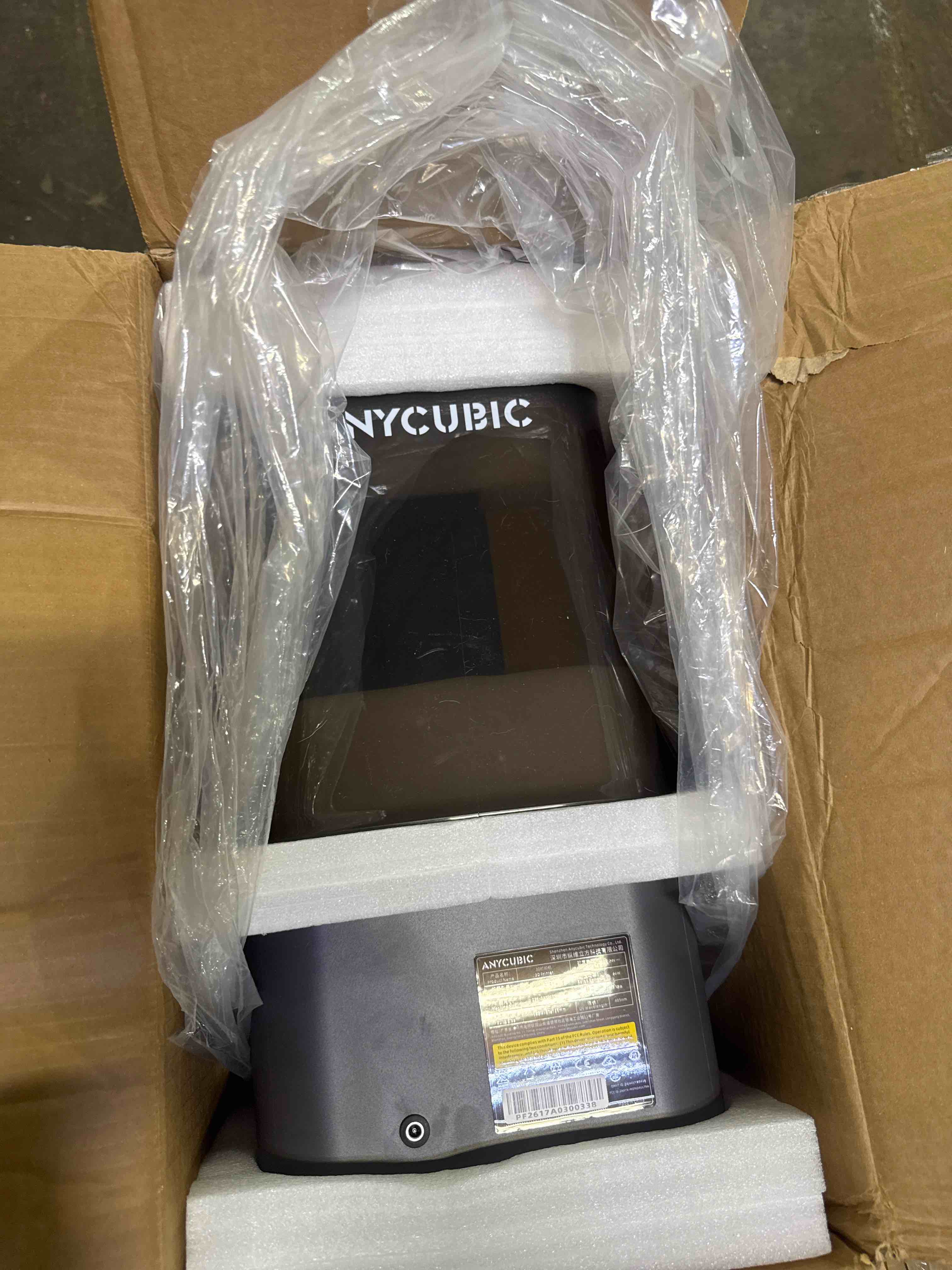 Condition photo showing Good Condition for anycubic photon mono 4 ultra 10k resin 3d printer, 7'' hd mono screen and cob light source, 120mm/h fast printing, intelligent detection, 6.04''x3.42''x 6.49'' printing size (used)