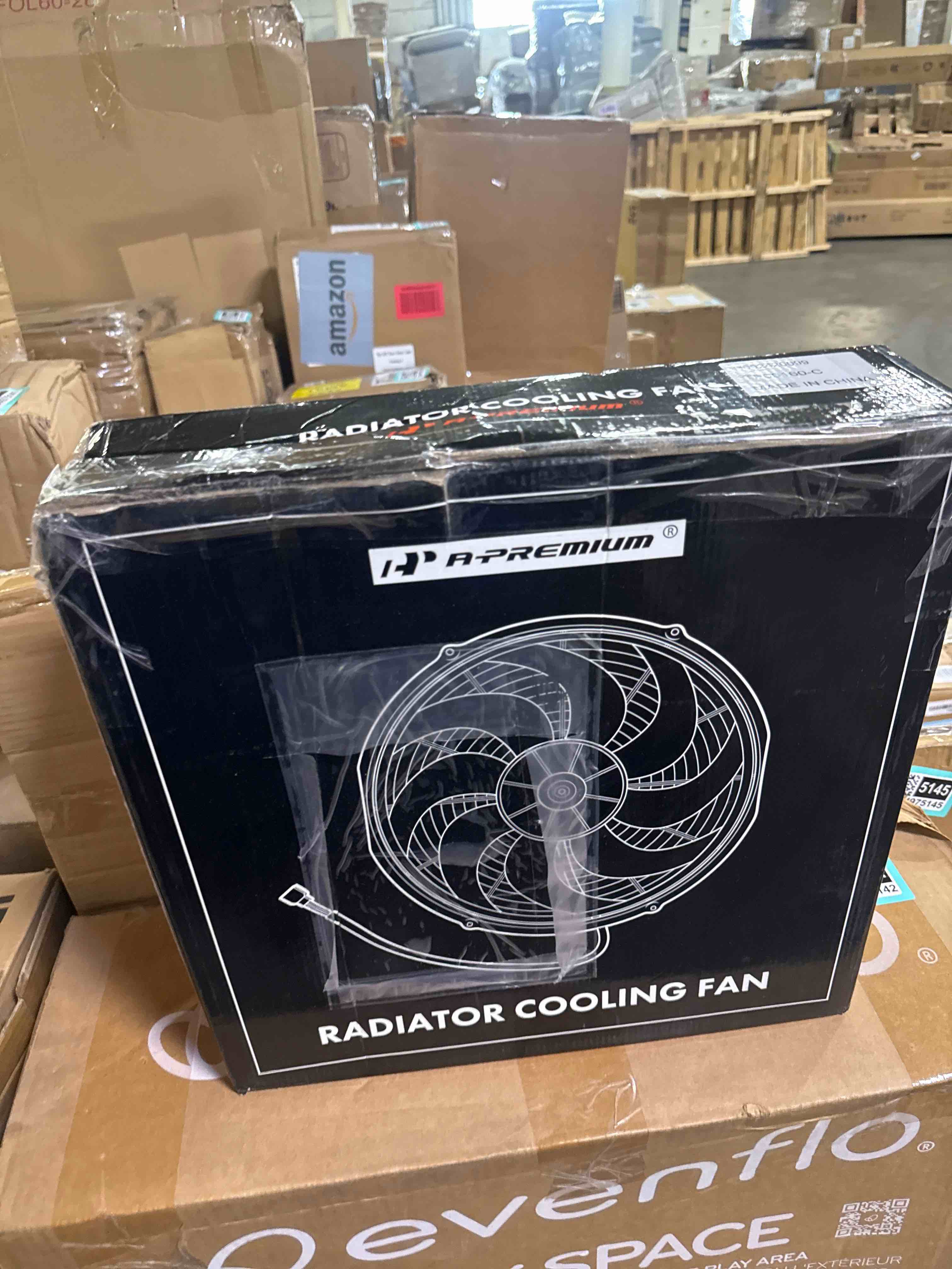 Condition photo showing New/Like New for torchbeam 16 inch universal electric slim radiator fan, 12v high performance push-pull cooling fan, 120w