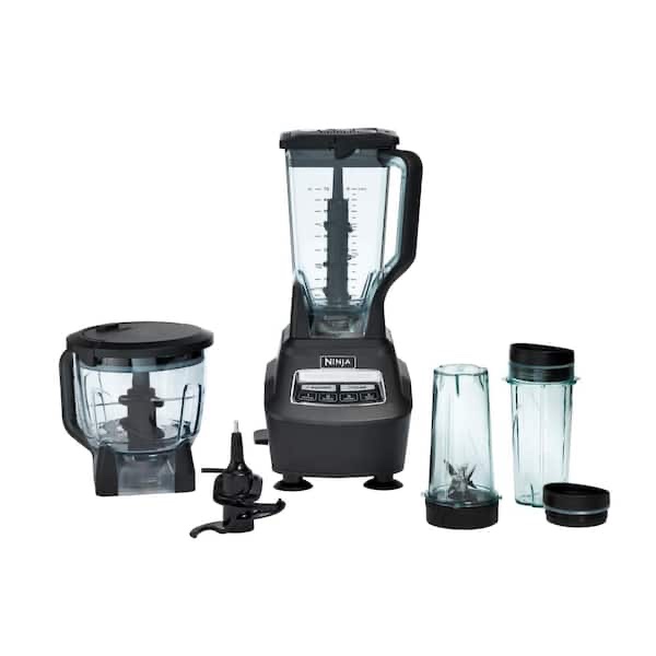 Condition photo showing New/Like New for ninja mega kitchen system, 1500w, 72 oz. full-size blender & 8-cup food processor with 16 oz. cup in black, bl770