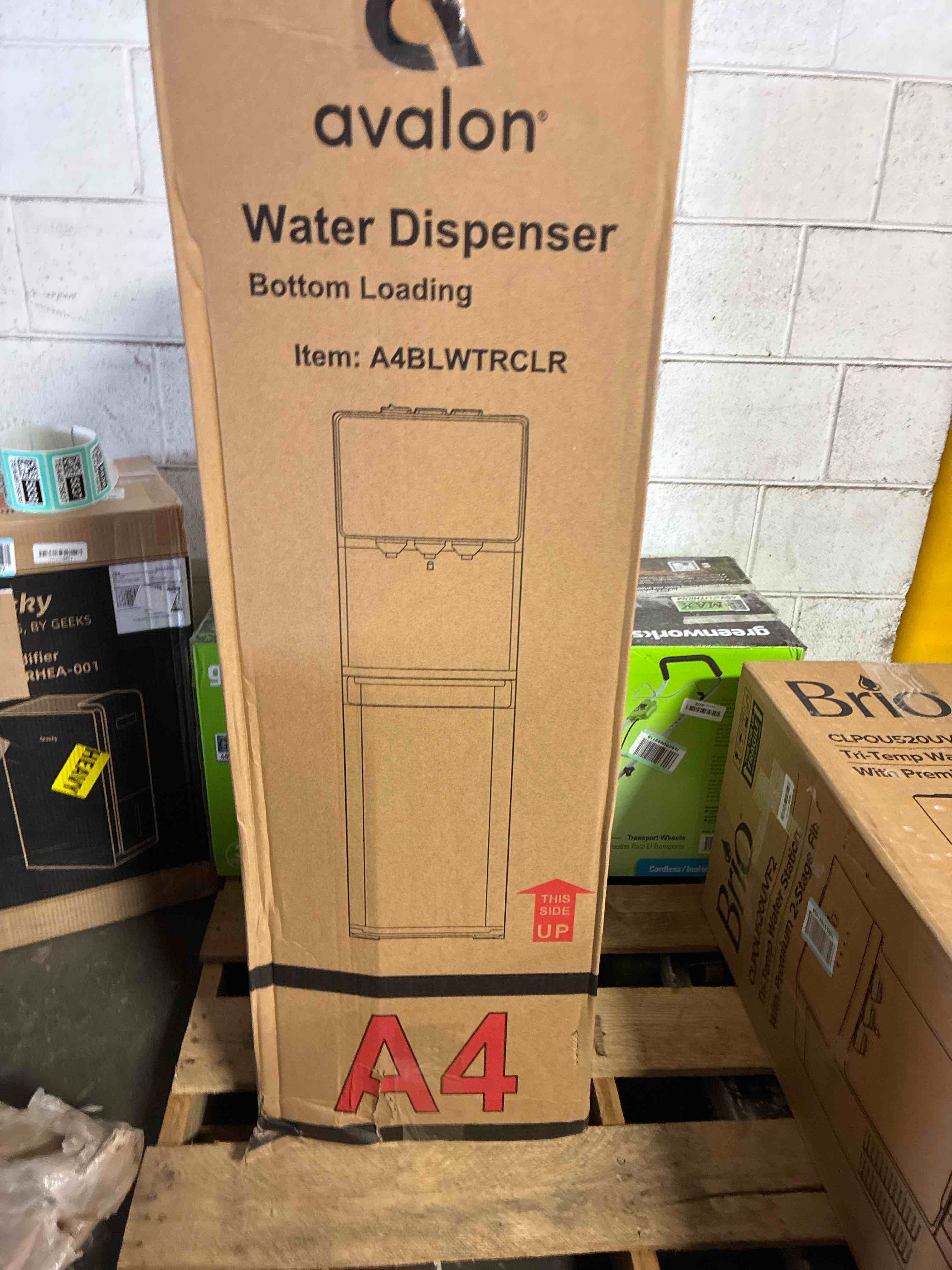 Condition photo showing New/Like New for avalon a4blwtrclr bottom loading water cooler water dispenser - 3 temperature settings - hot, cold & room water, durable stainless steel cabinet, bottom loading - ul/energy star approved