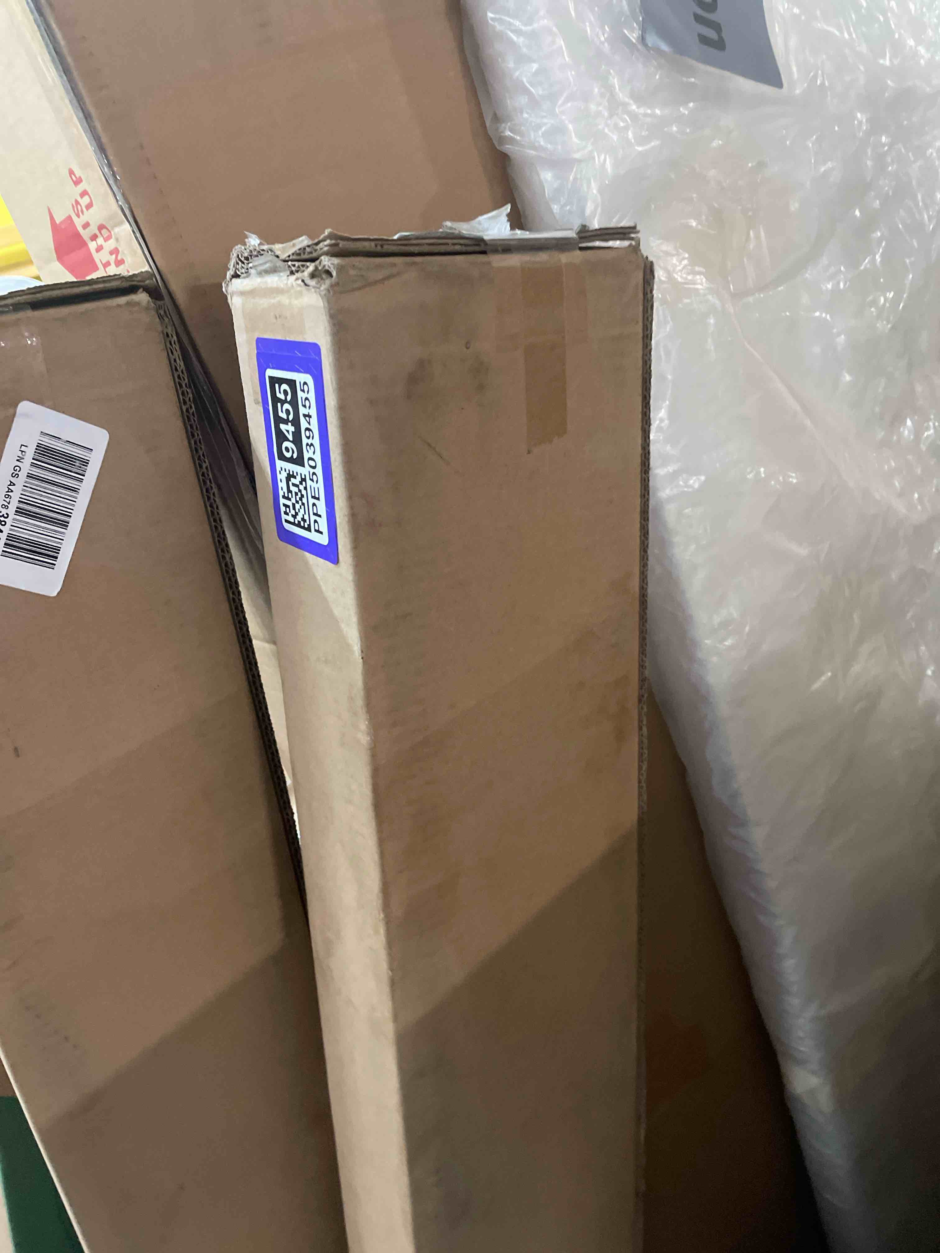 Condition photo showing New/Like New for persilux cordless zebra blinds for windows free-stop roller windows shades (58" w x 47" h, white) dual layer light control for day and night, light filtering sheer shades for home, easy to install