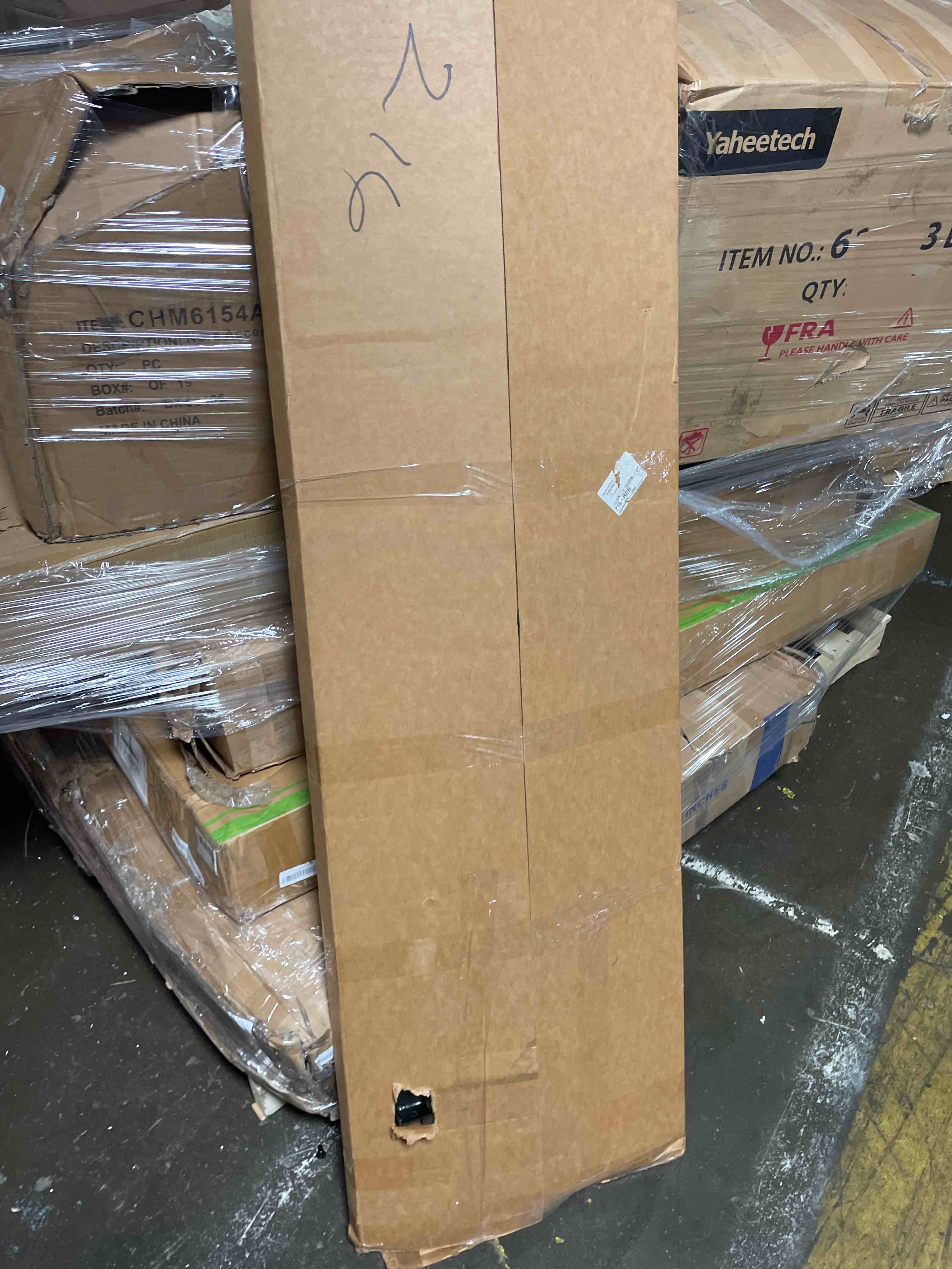 Condition photo showing Good Condition for 14 in. x 72 in. classic white wood vertical panels (2-pack)