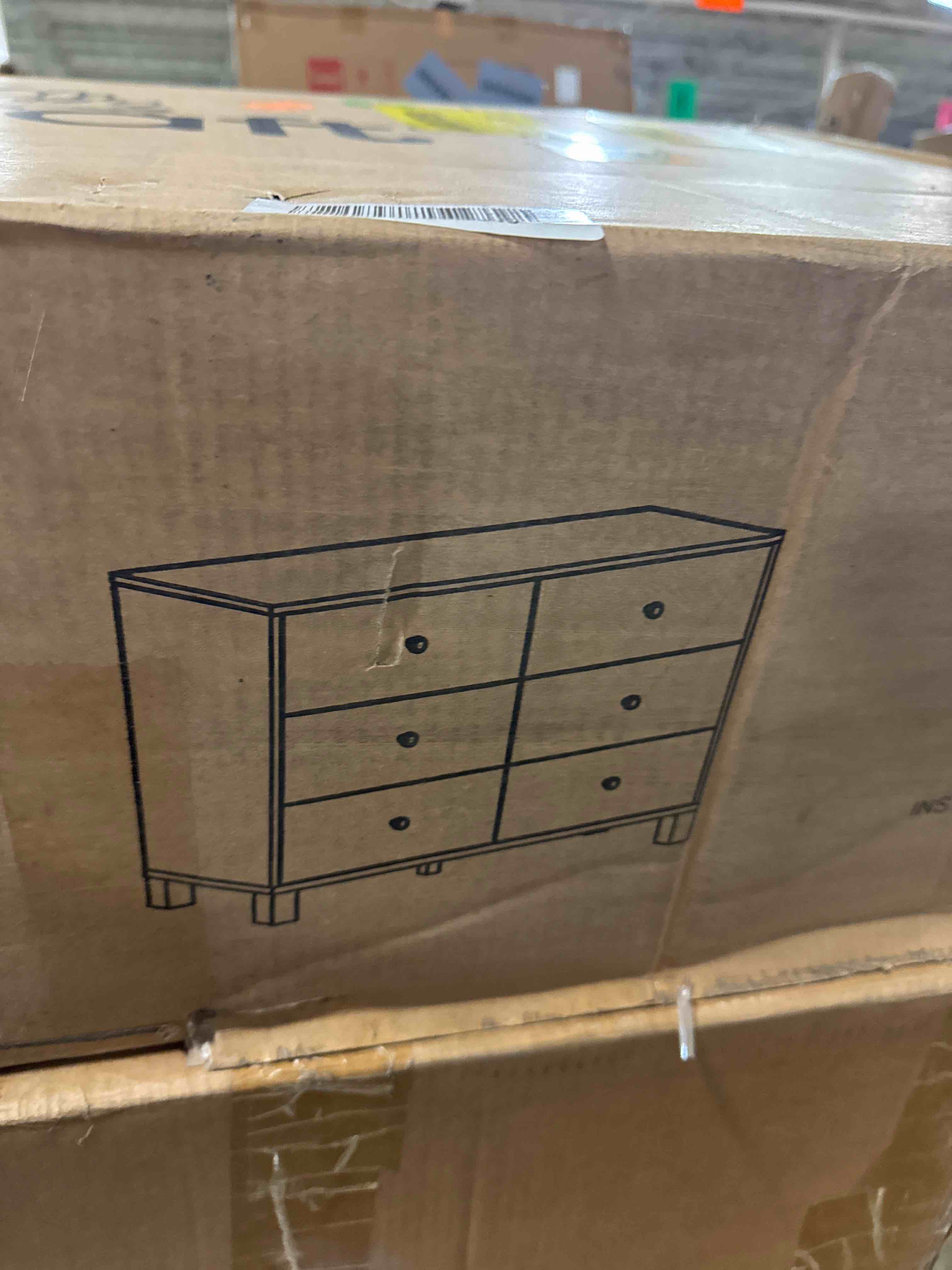 Condition photo showing New/Like New for storkcraft california 6-drawer double dresser (olive with driftwood) - greenguard gold certified, interlocking drawer system, dresser drawer organizer for kids bedroom 6 drawer dresser olive with driftwood