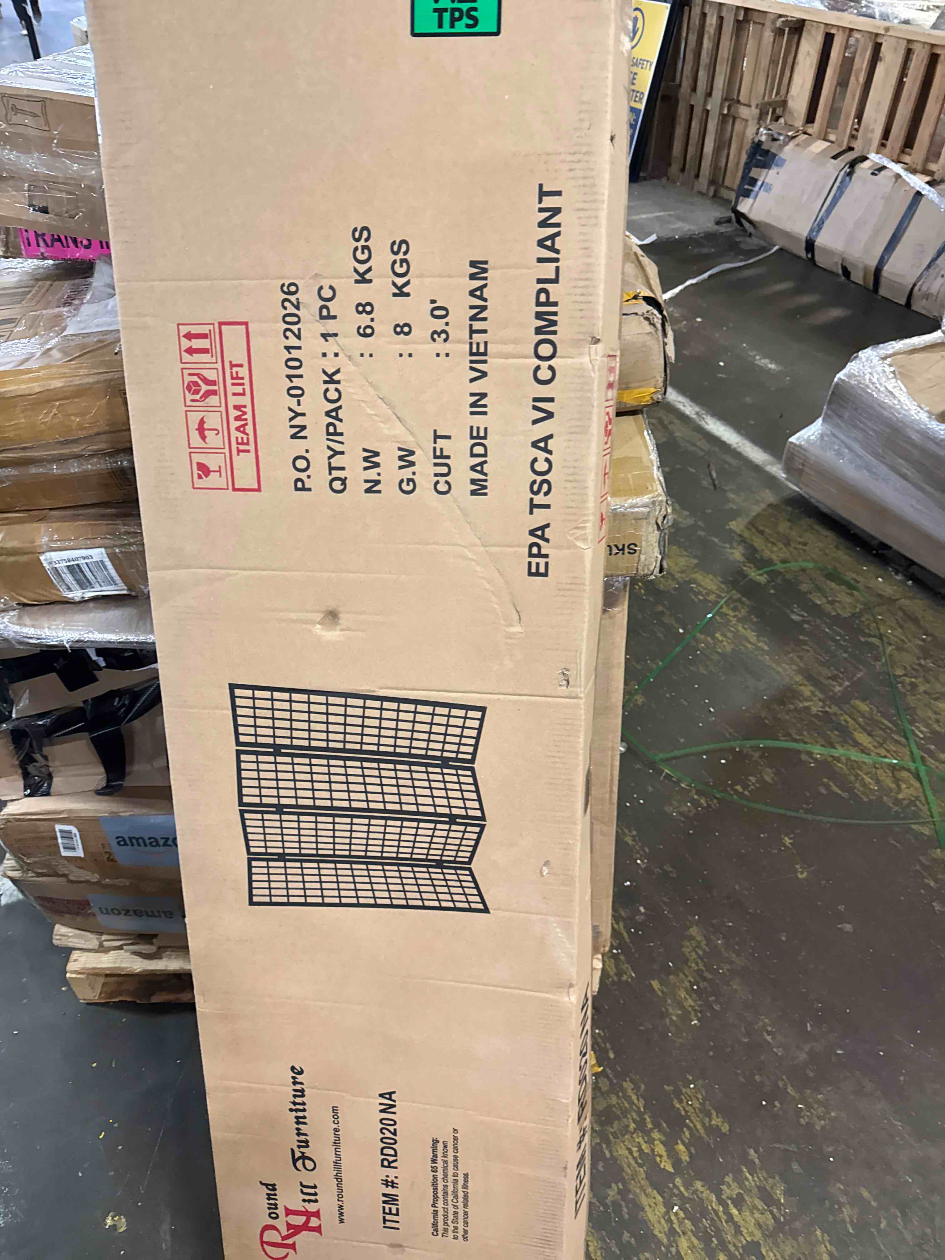 Condition photo showing New/Like New for fdw room divider 4 panel oriental shoji screen 6ft folding privacy divider wall divider portable freestanding partition screen japanese-inspired wood divider,white