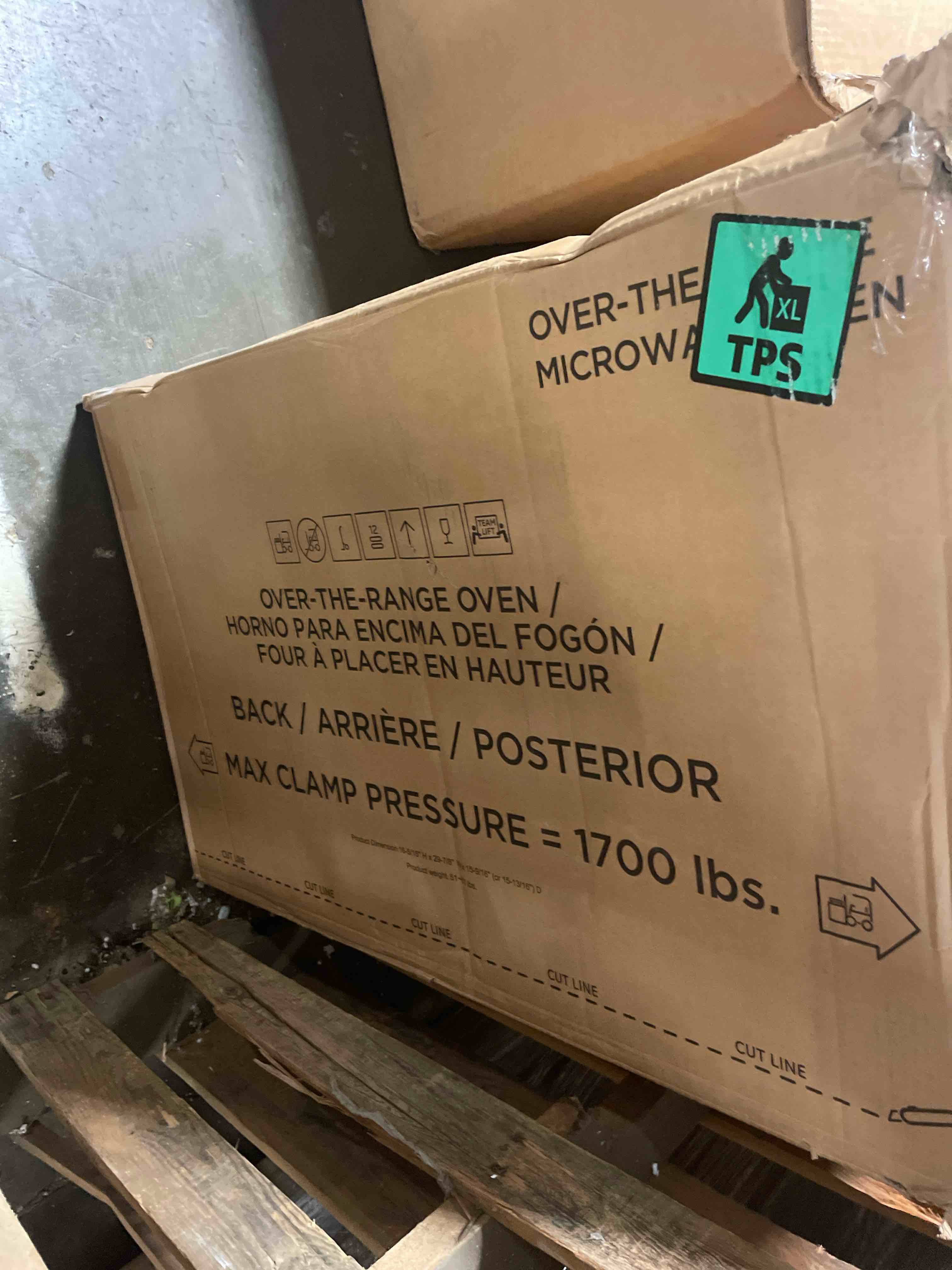 Condition photo showing New/Like New for ge - 1.6 cu. ft. over-the-range microwave - stainless steel