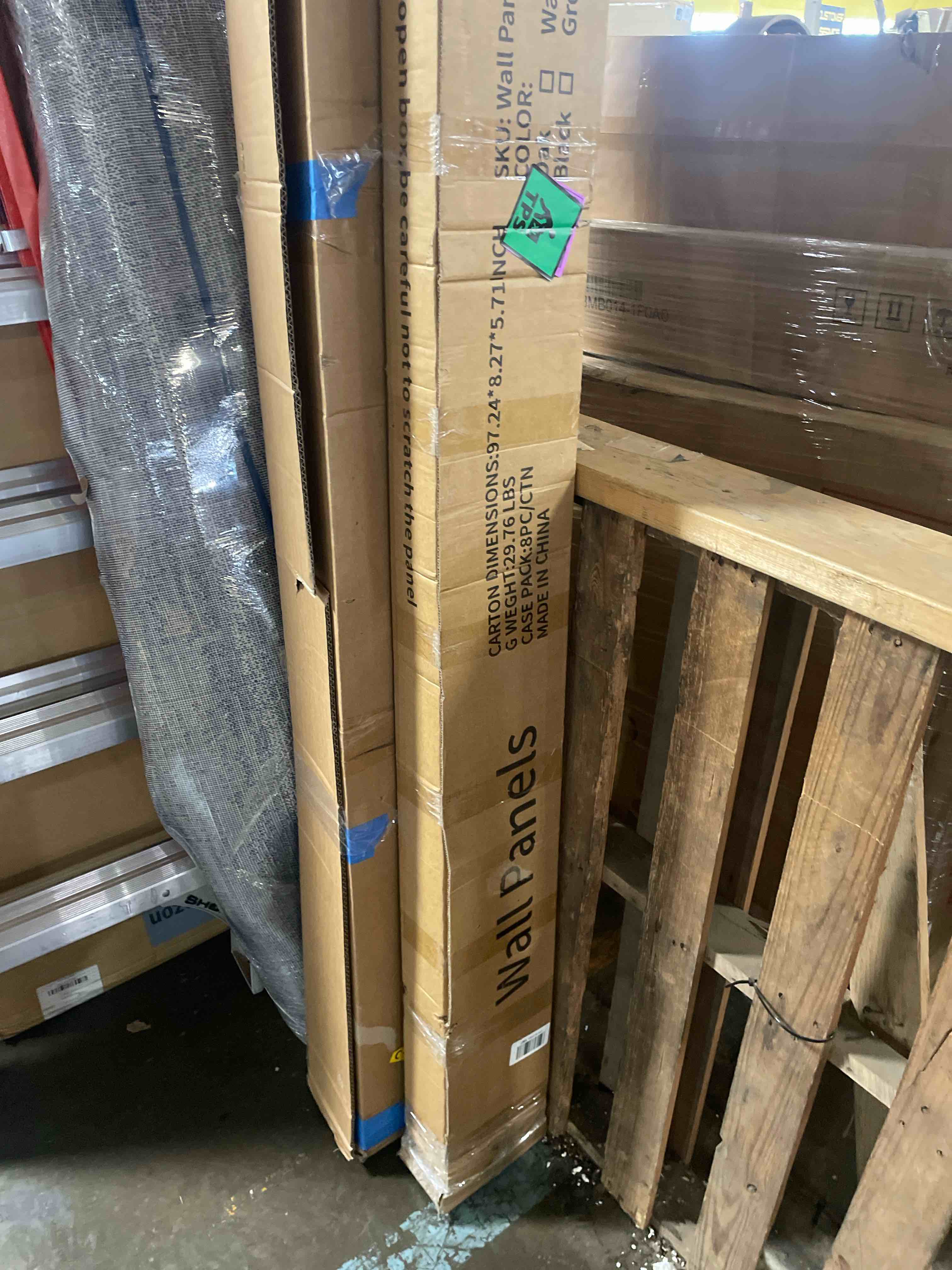 Condition photo showing New/Like New for wpc slat wall paneling,8-pack 3d wpc wood wall panels,acoustic wall panels for interior wall decor,living room,bedroom,golden oak,95 x 6 in