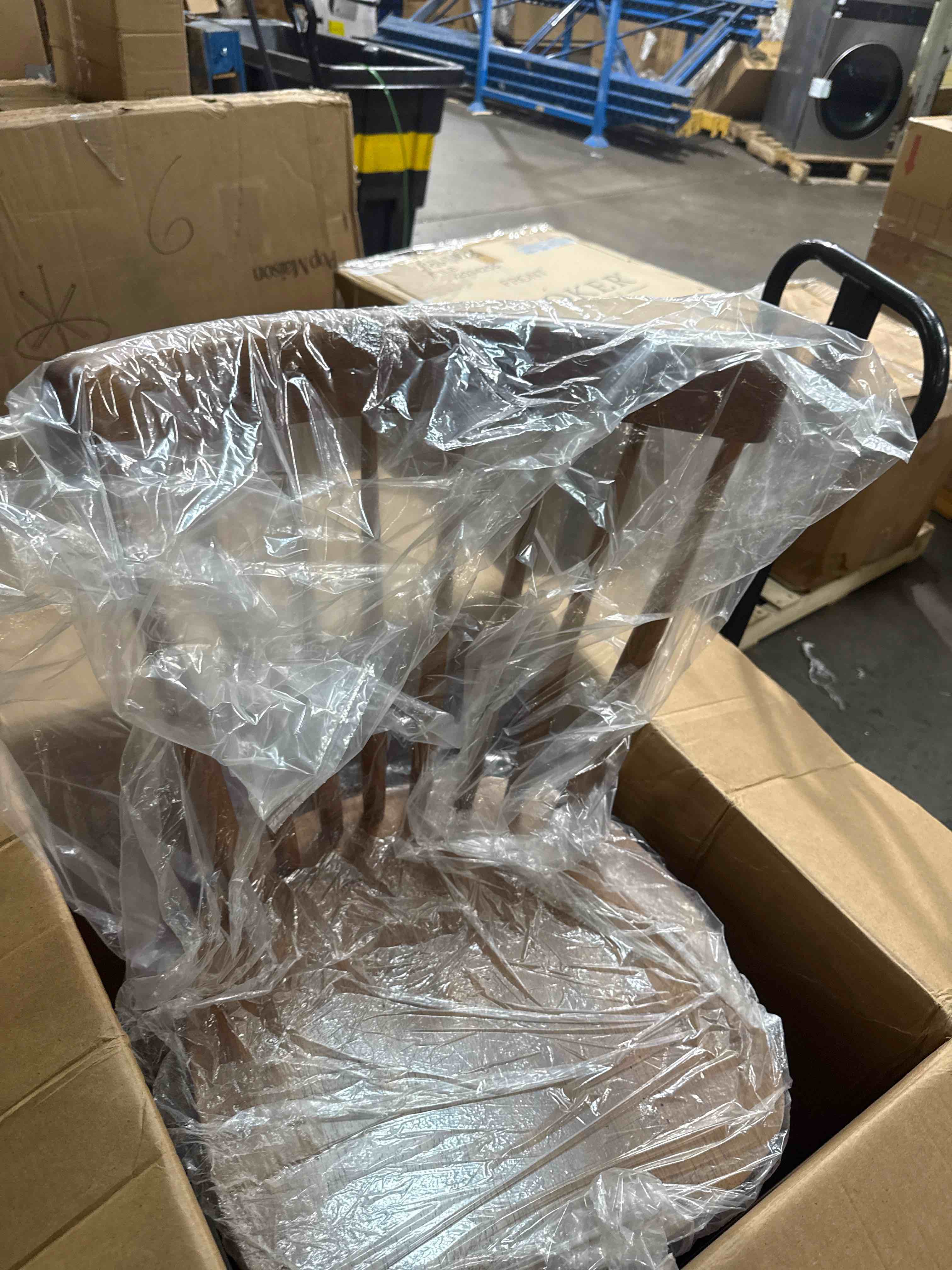 Condition photo showing New/Like New for safavieh parker parkse side chair, 0, dark oak