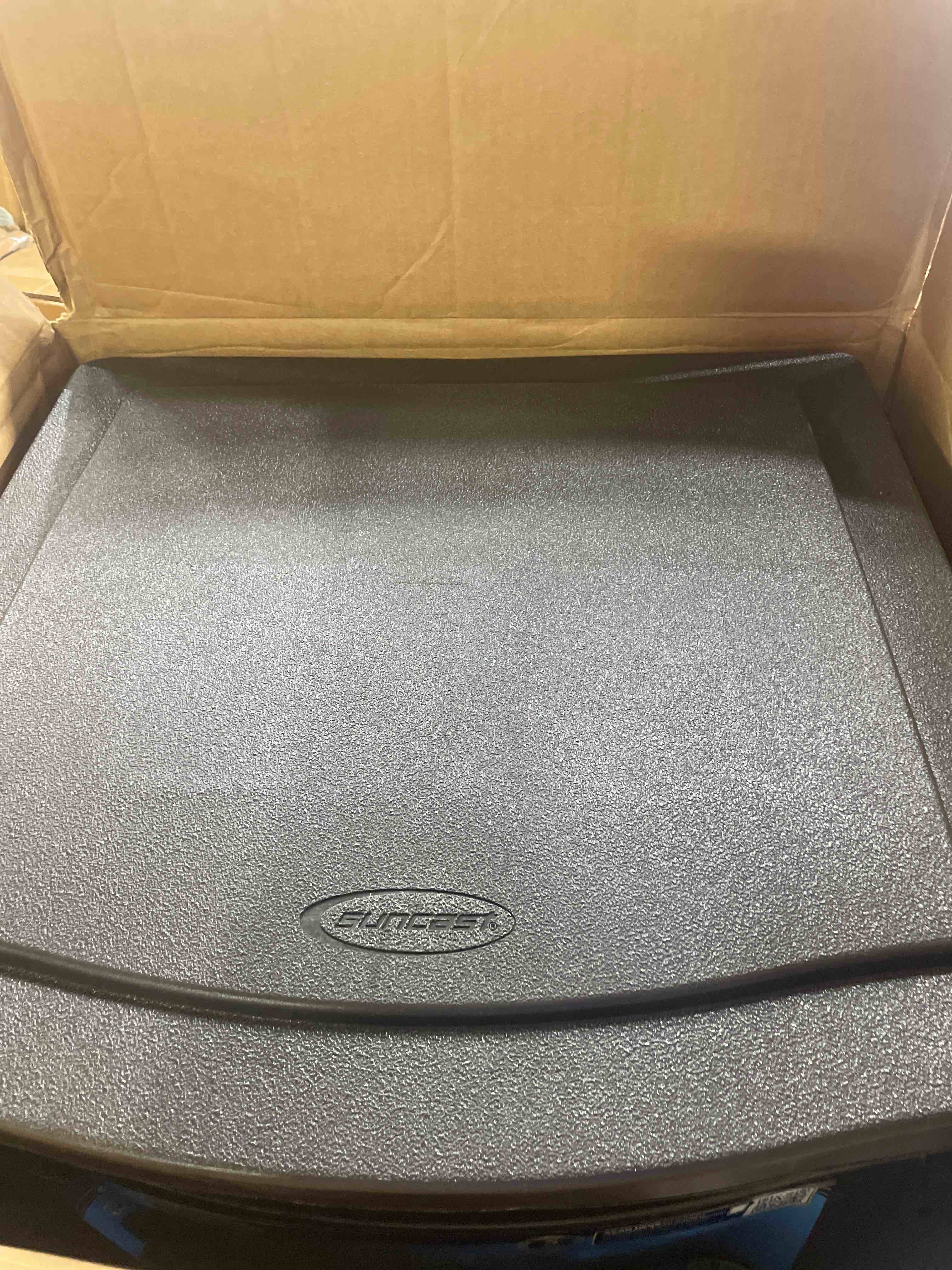 Condition photo showing New/Like New for suncast 150 foot slide trak outdoor garden water hose hideaway  java