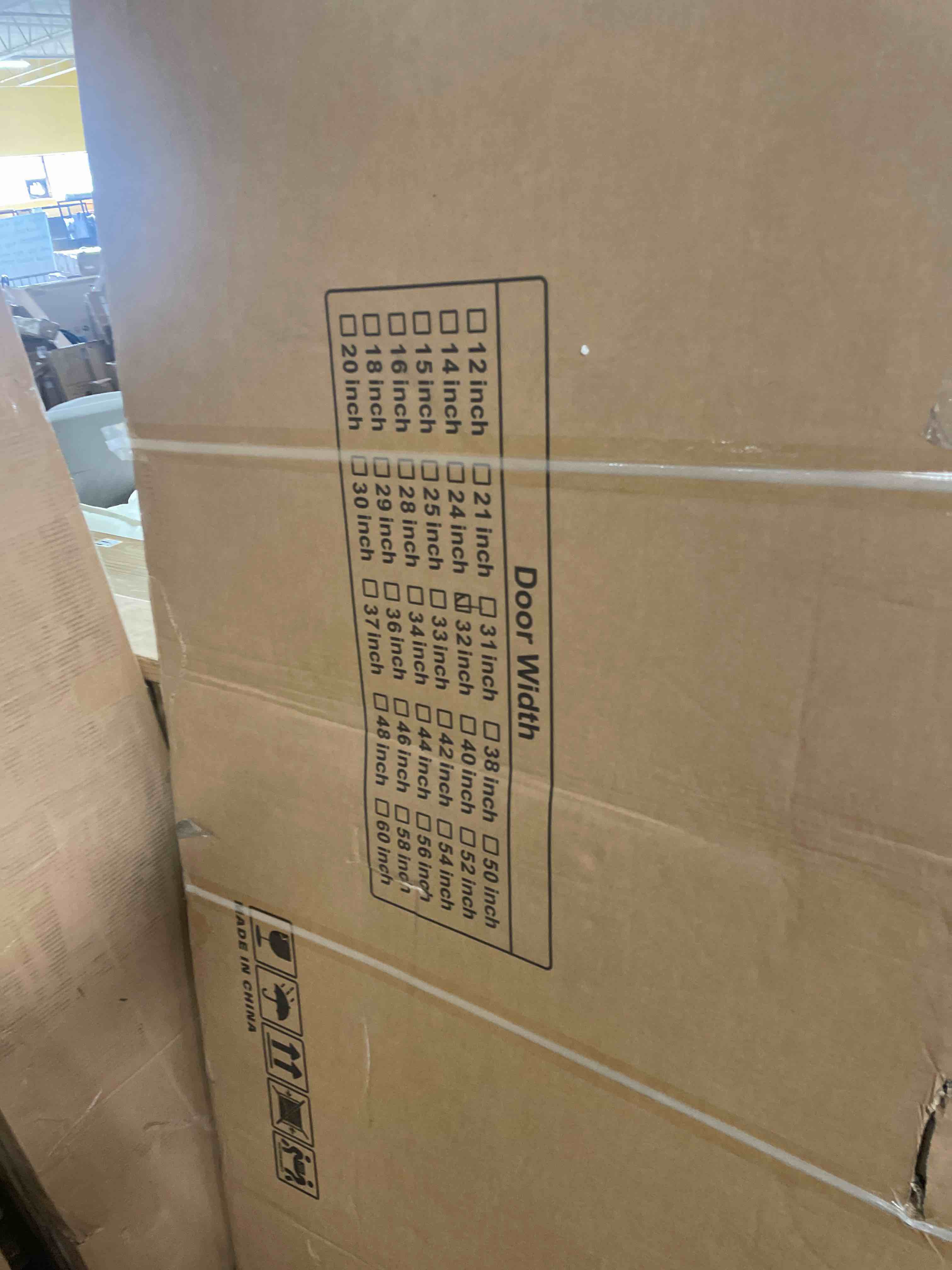 Condition photo showing New/Like New for barnsmith 32x80 in 2-panel white primed molded door slab, shaker style paintable hollow core interior door panel, for swing, pocket, sliding door, durable and lightweight, no assembly required