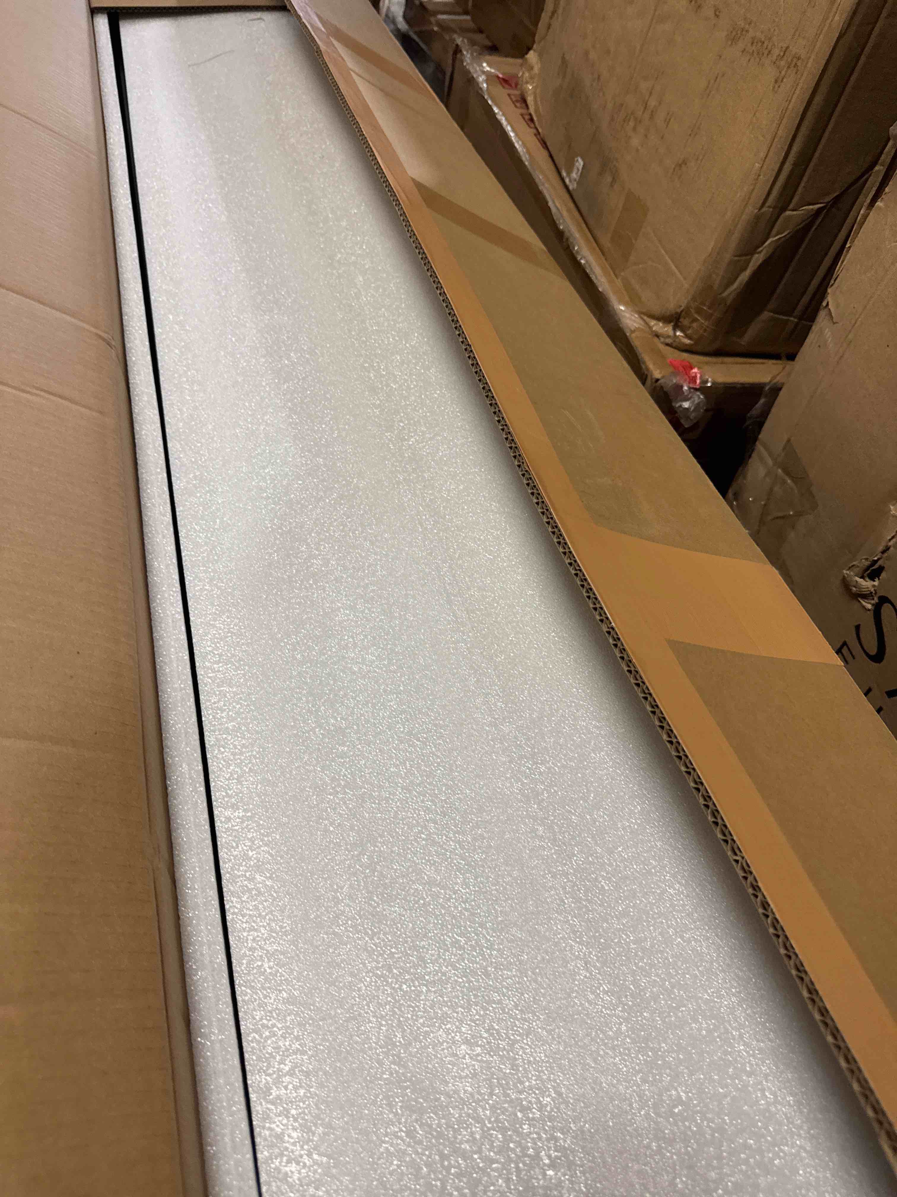 Condition photo showing New/Like New for 70" h x 51" w outdoor garden screen, waterproof aluminum frame with thick wood-plastic boards, decorative privacy screen for patio, balcony & backyard black( similar)