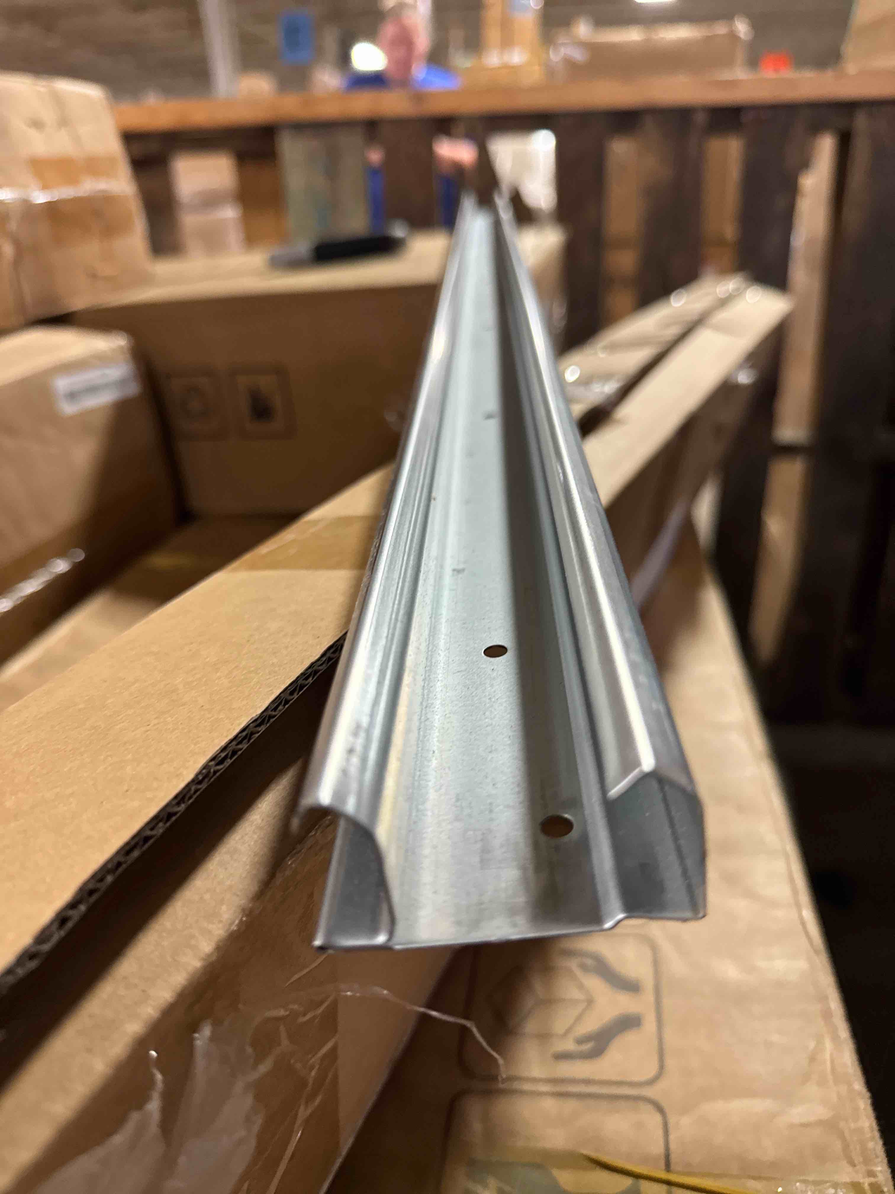Condition photo showing New/Like New for 1 pair universal 4 ft garage door vertical track | 76" 1.5mm 20 gauge steel | fits 1" rollers | garage replacement tracks(similar see pics )