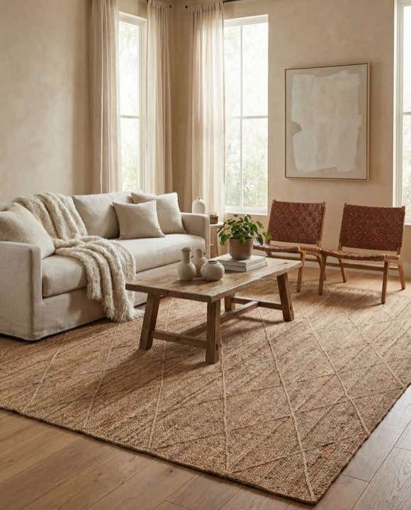 9' x 12'  Handmade Braided Jute Rug