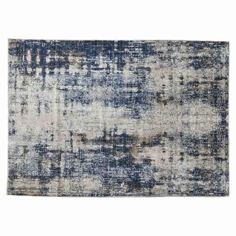 Better Homes & Gardens Navy Abstract Indoor Accent Rug, 5' x 7