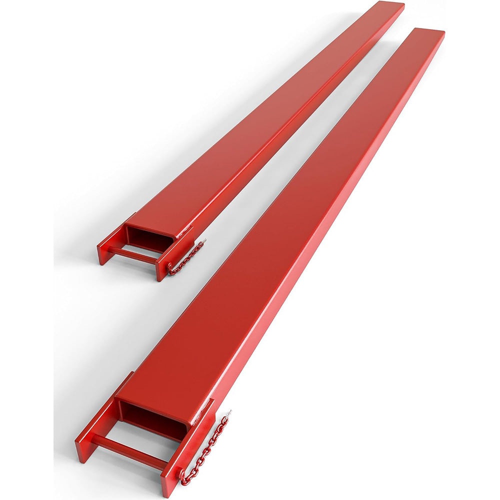 garvee 96" forklift pallet extensions, fork extensions 5.3 inch width, 5500 lbs capacity heavy duty