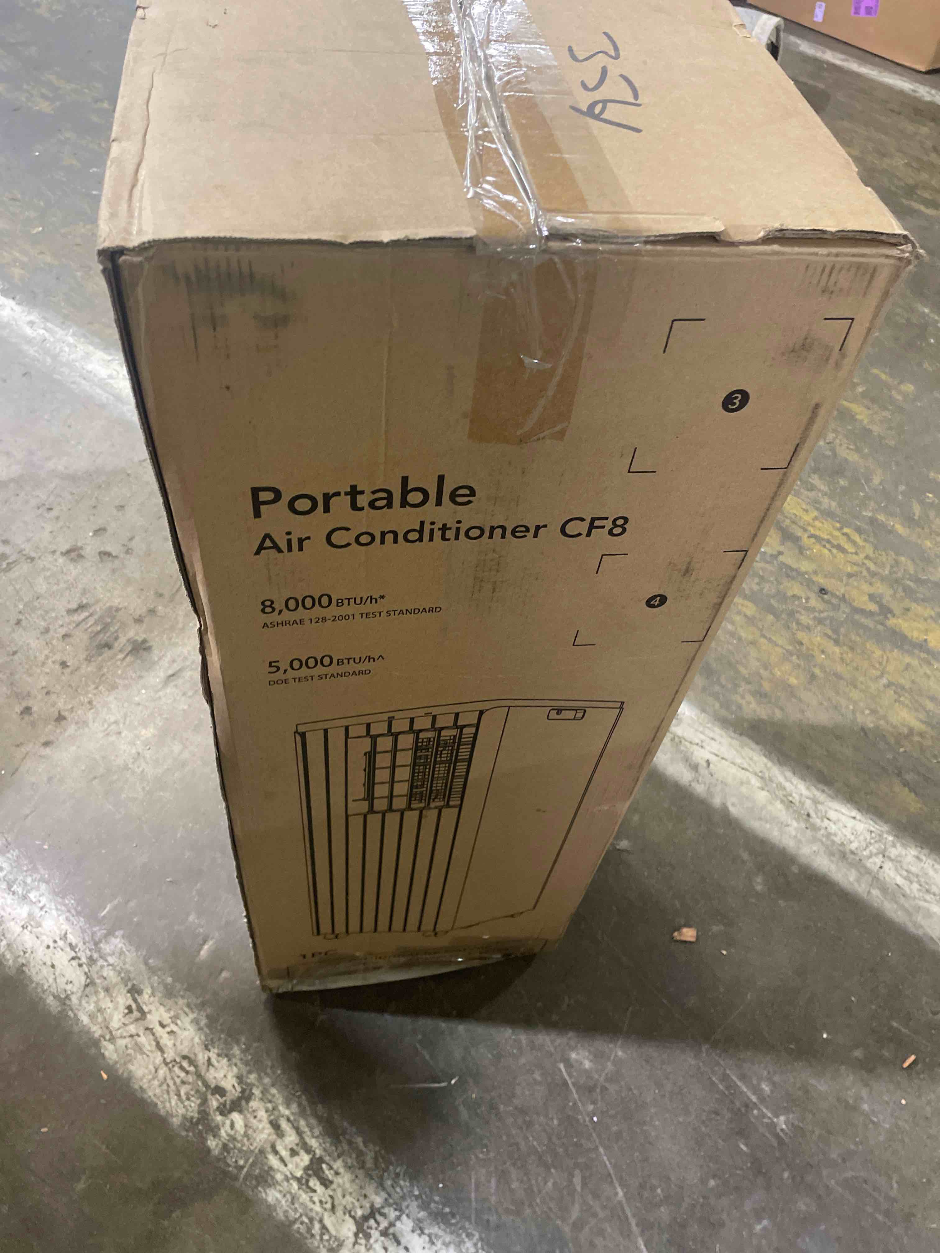 Condition photo showing New/Like New for garvee 8000 btu portable air conditioner, 3-in-1 cooling, dehumidifying & fan for rooms up to 350 sq. ft | quiet sleep mode | energy-saving 24-hr timer | ac unit w/remote & full window kit, white