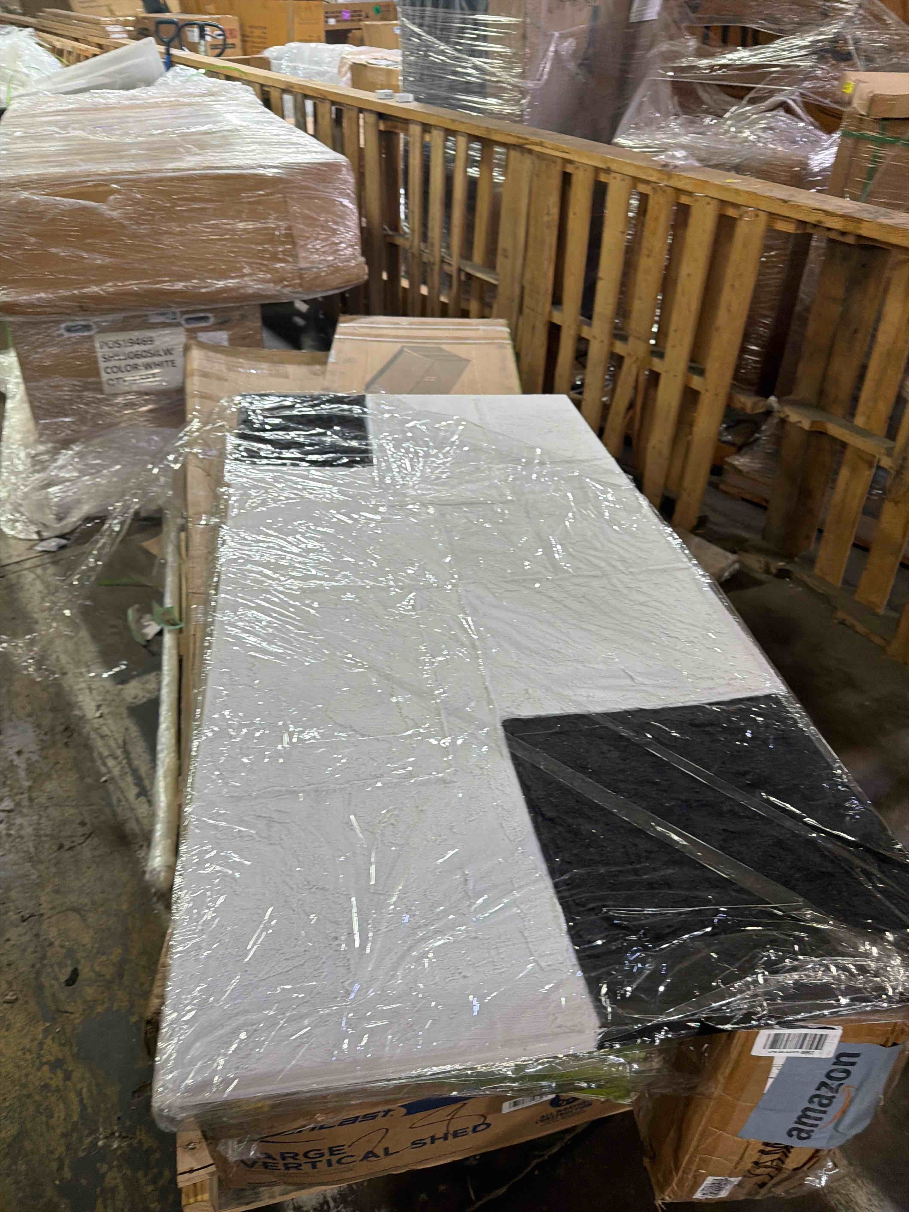 Condition photo showing New/Like New for trogonup black and white abstract textured wall art for living room rectangle painting large artwork for bedroom home office ready to hang 29"x58"