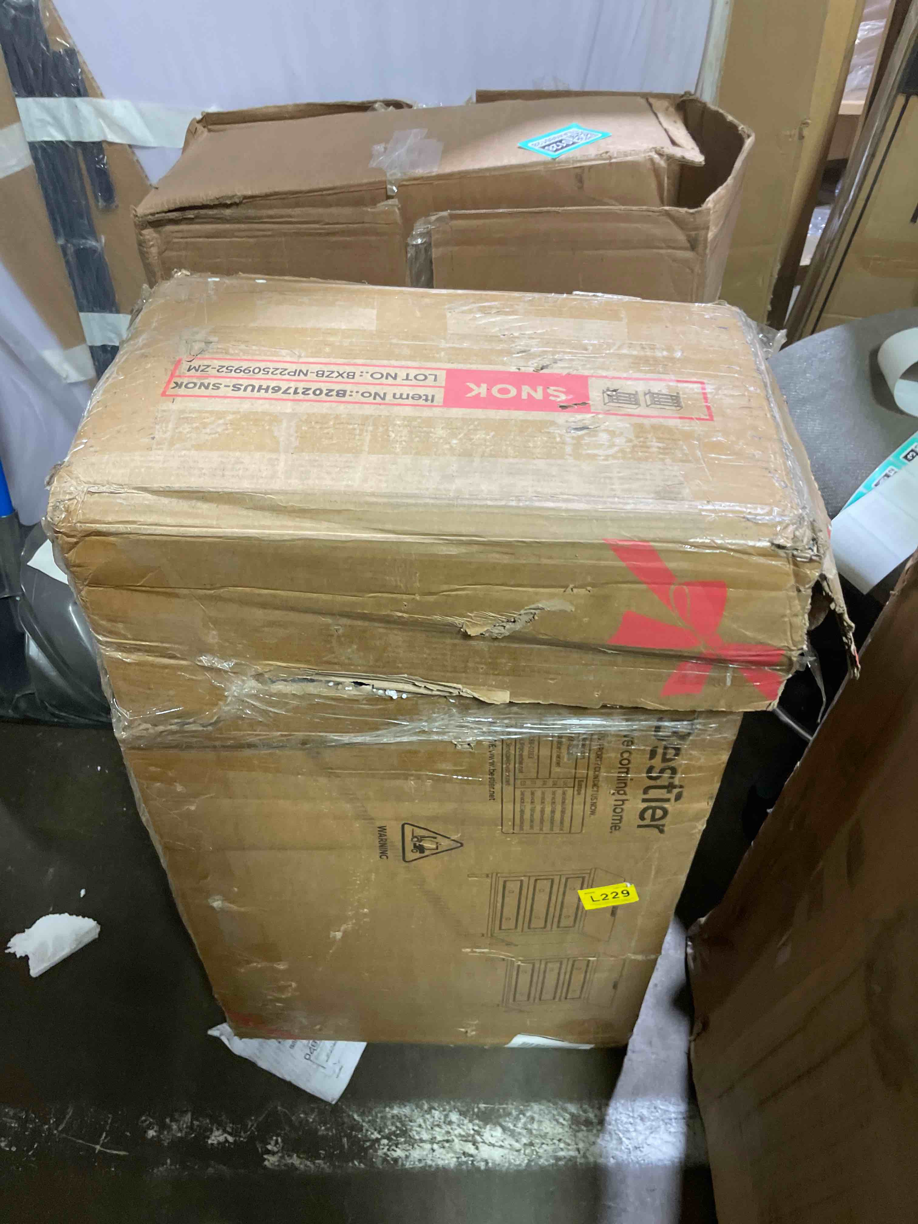 Condition photo showing New/Like New for leyaoyao 31.5" wide rattan nightstands set of 2 with charger station, large boho 3 drawer night stand, grey white bedside table with storage, bed side end tables for bedroom, living room, hallway