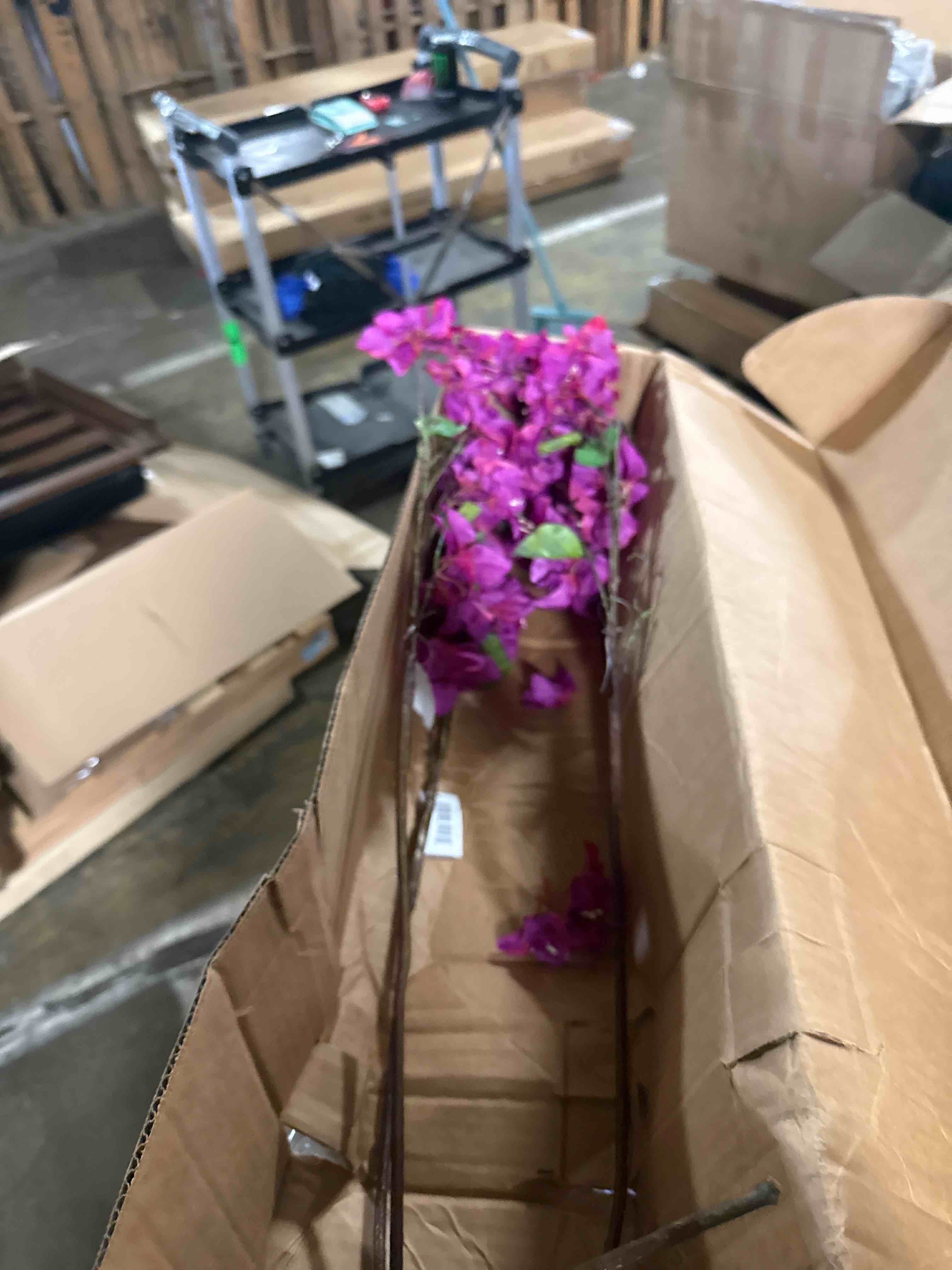 Condition photo showing New/Like New for 6pcs silk bougainvillea artificial flowers, uv resistant, 36 branches, long stems faux flower, realistic fake bougainvillea vines, for wedding porch home party garden diy decor - 38 inch (fuchsia)