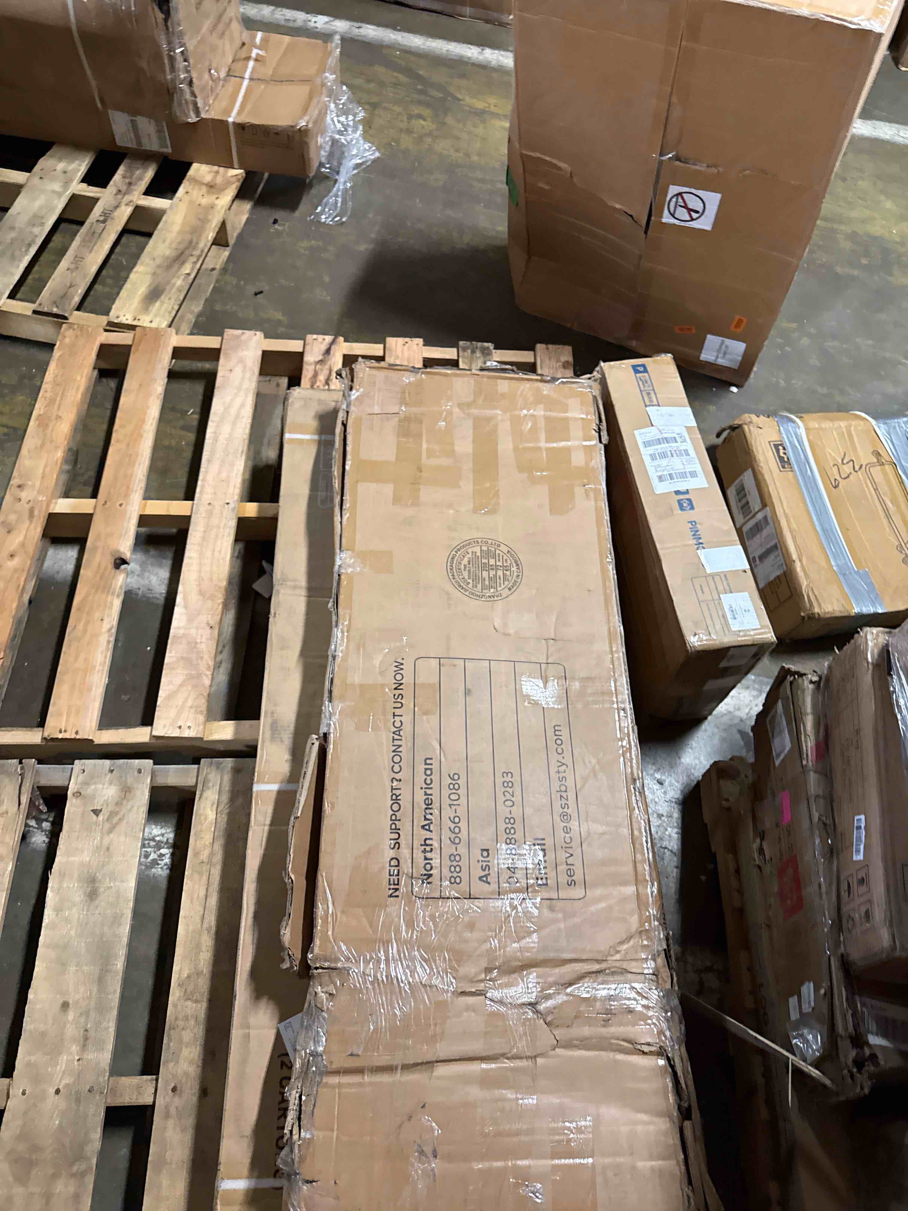 Condition photo showing Good Condition for beige wood frame full platform bed upholestered headboard with led lights