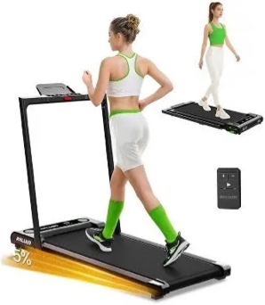 akluer 480l-b incline foldable walking pad 2.5hp under desk treadmill