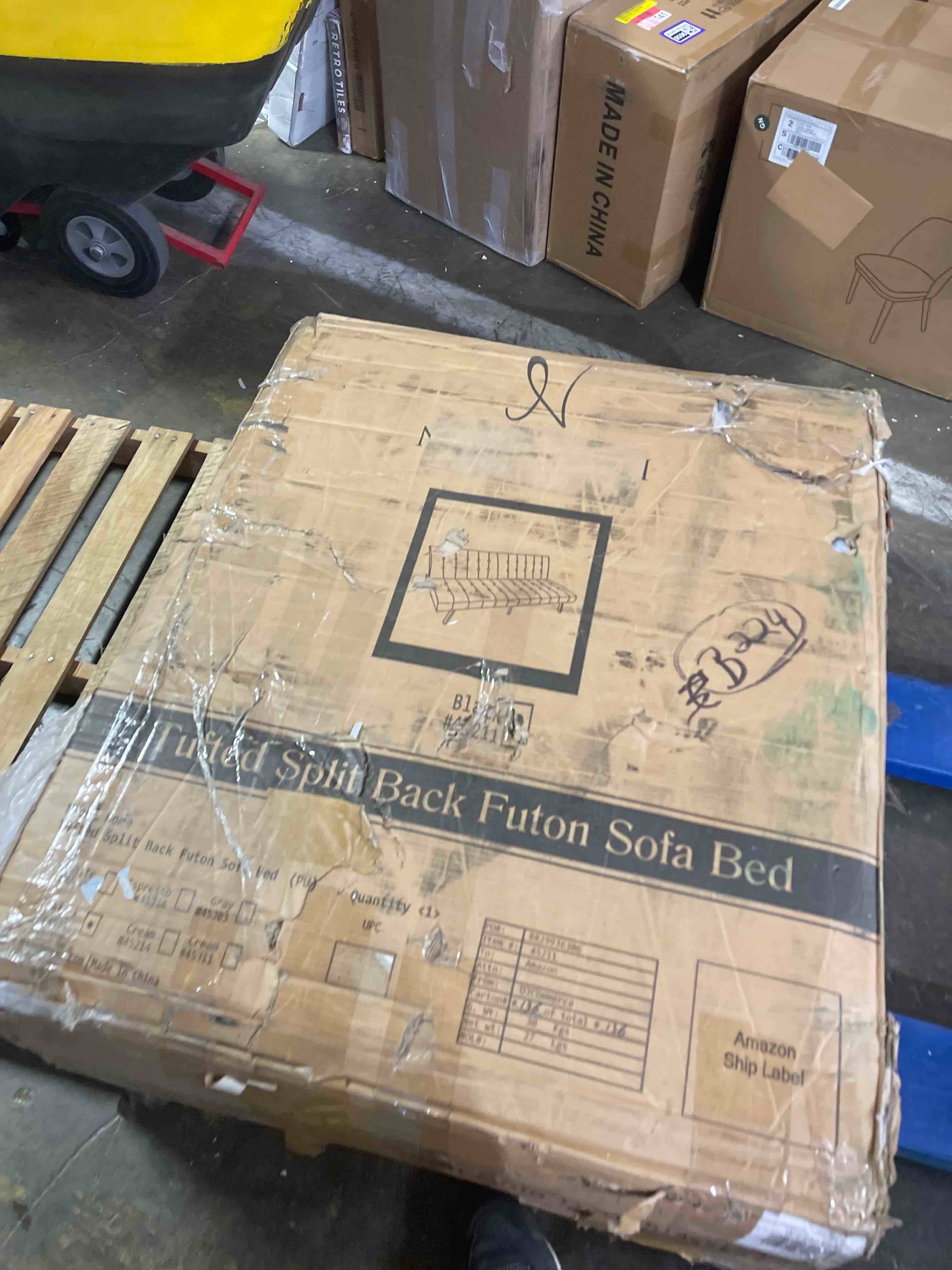 Condition photo showing New/Like New for ramsey charcoal futon