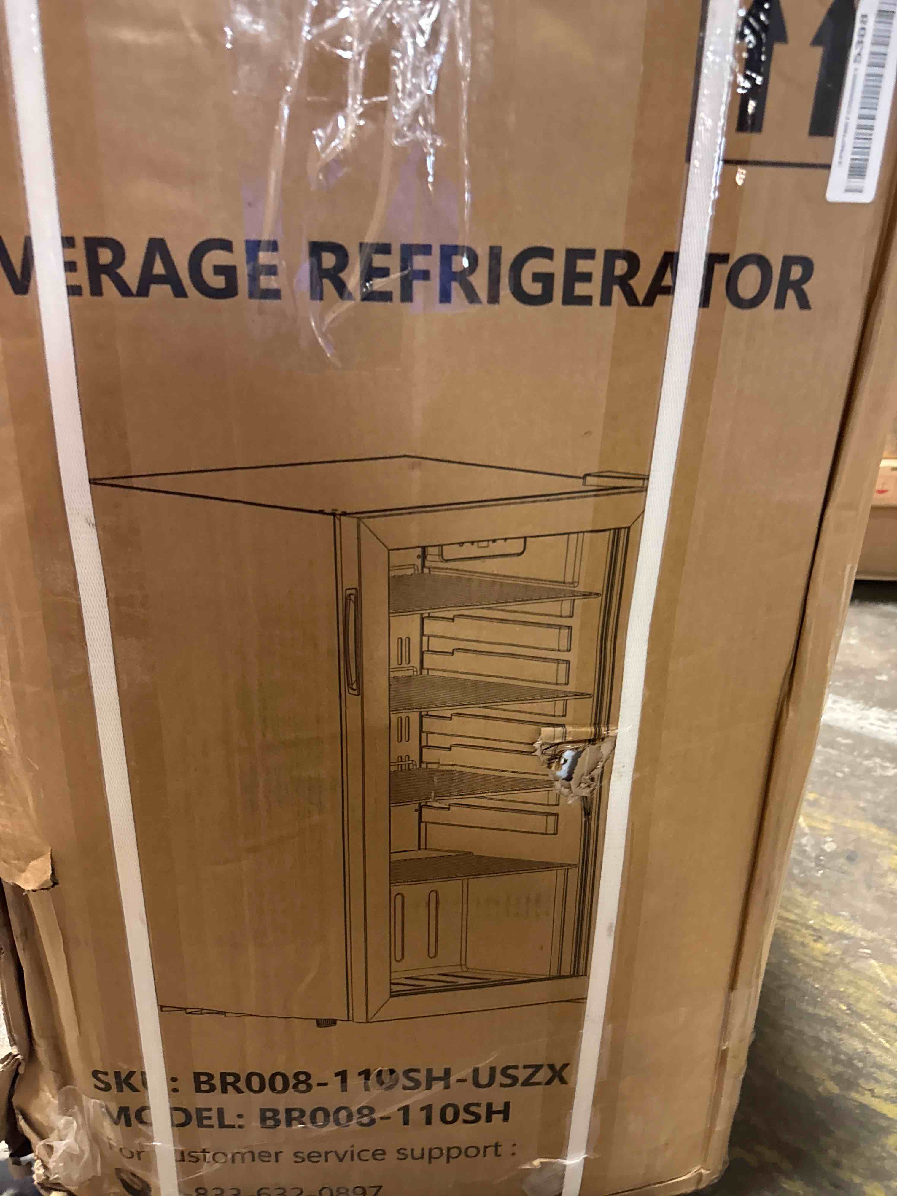 Condition photo showing New/Like New for feelfunn wine cooler refrigerator - 26 bottle 126 can mini wine fridge with glass door for beer soda water drink, small wine cellar beverage refrigerator for bedroom office home bar dorm, 3.2 cu.ft