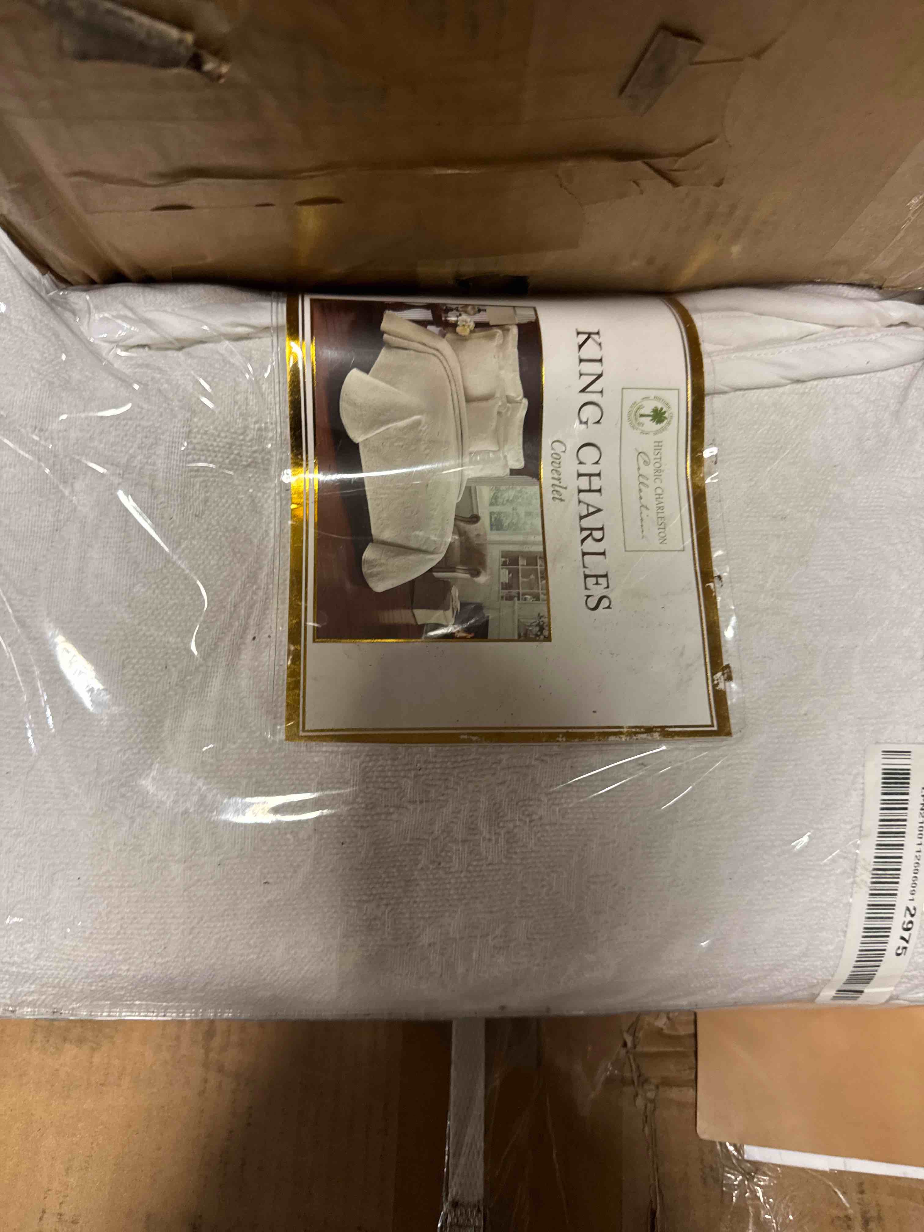 Condition photo showing New/Like New for marcielo 3-piece 100% cotton oversized bedspread lightweight quilt coverlet embroidery farmhouse bedding set (tg bright white, oversized king (118"x106")) oversized king (118" x 106") tg bright white