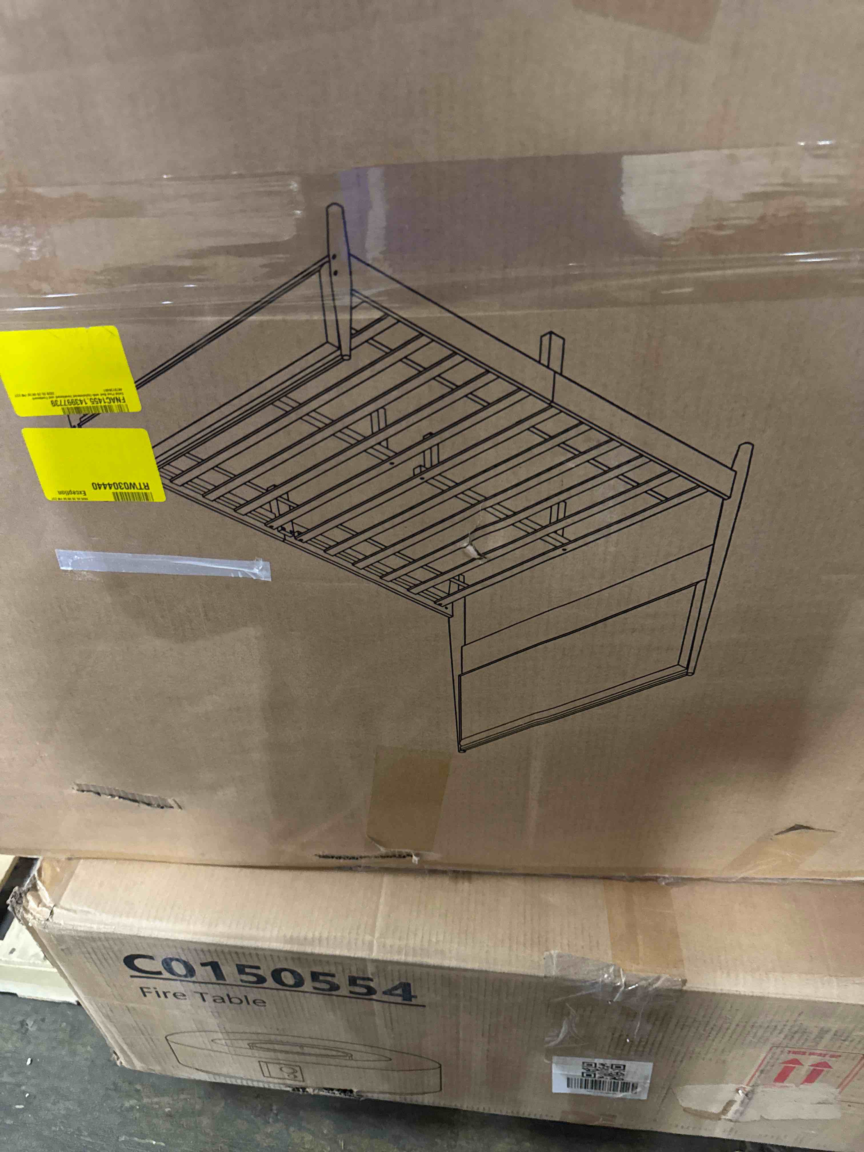 Condition photo showing New/Like New for cozyman wood platform bed frame queen size with headboard, camas queen, acacia wood, no box spring needed, easy assembly, dark wood