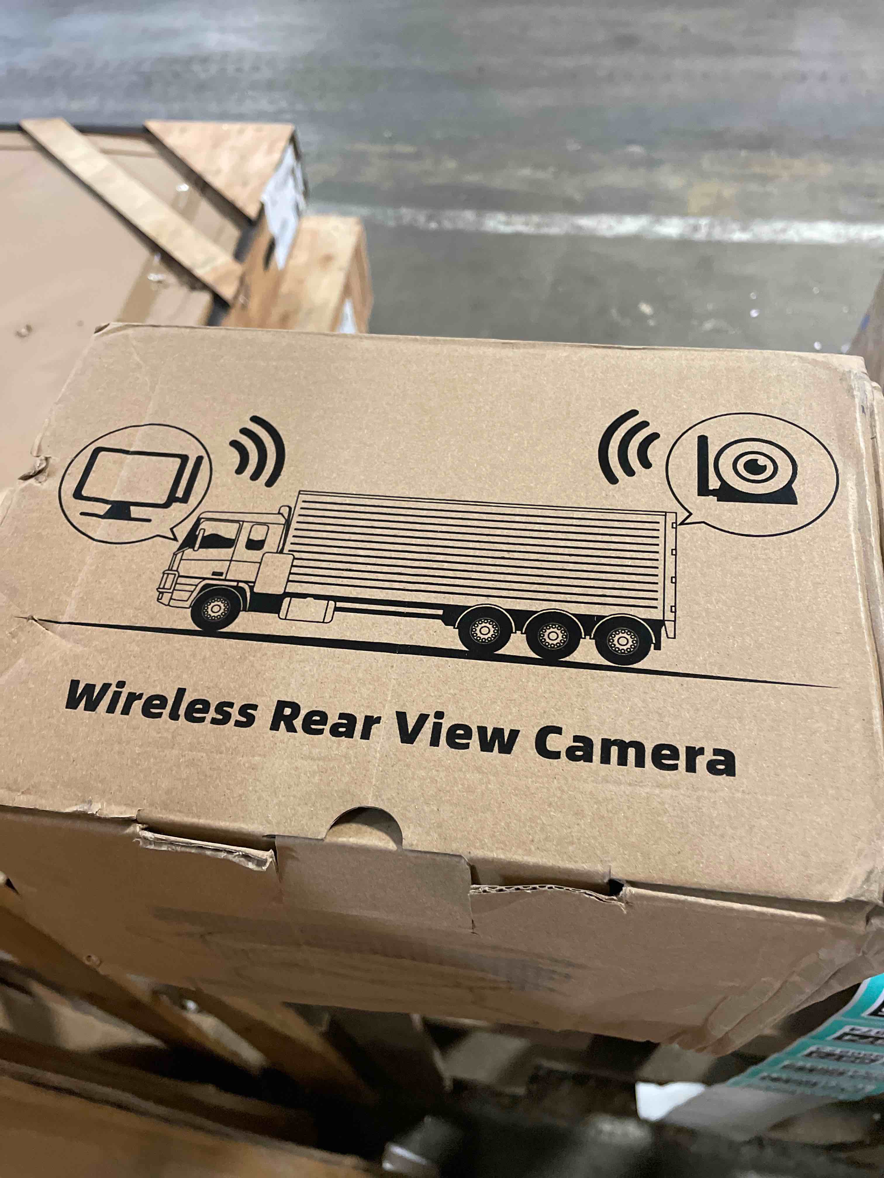 Condition photo showing New/Like New for magnetic solar wireless backup camera 7" hd 1080p recording monitor, alarm function, night vision, vehicle back up cameras for car rv truck trailer camper suv