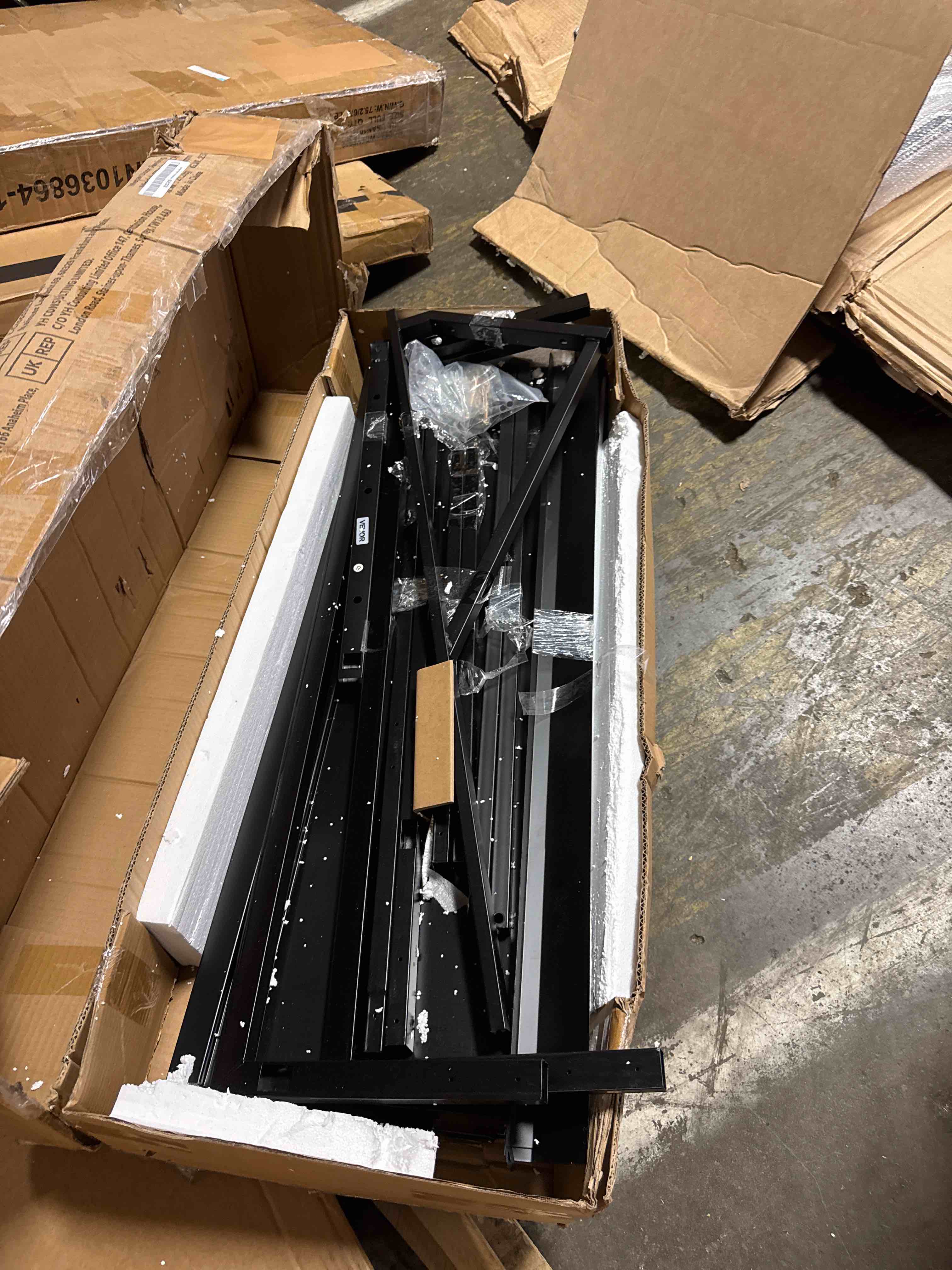 Condition photo showing Good Condition for domi metal awnings for outside, 40''x36''door awning, metal window awnings with powder-coated frame,awnings for patio, front entrance, porch, balcony β all-weather protection sunshade, dark grey(similar)