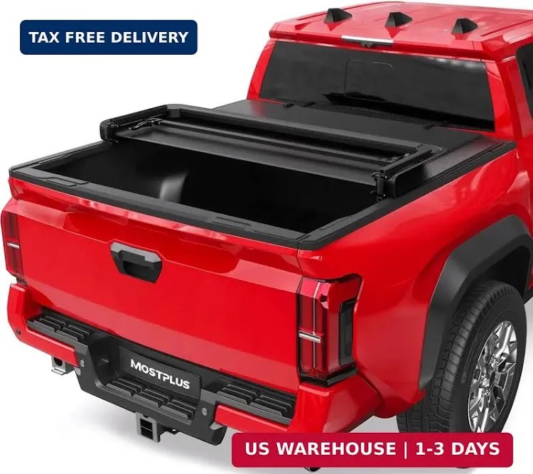 mostplus 6ft tri fold soft truck bed tonneau cover