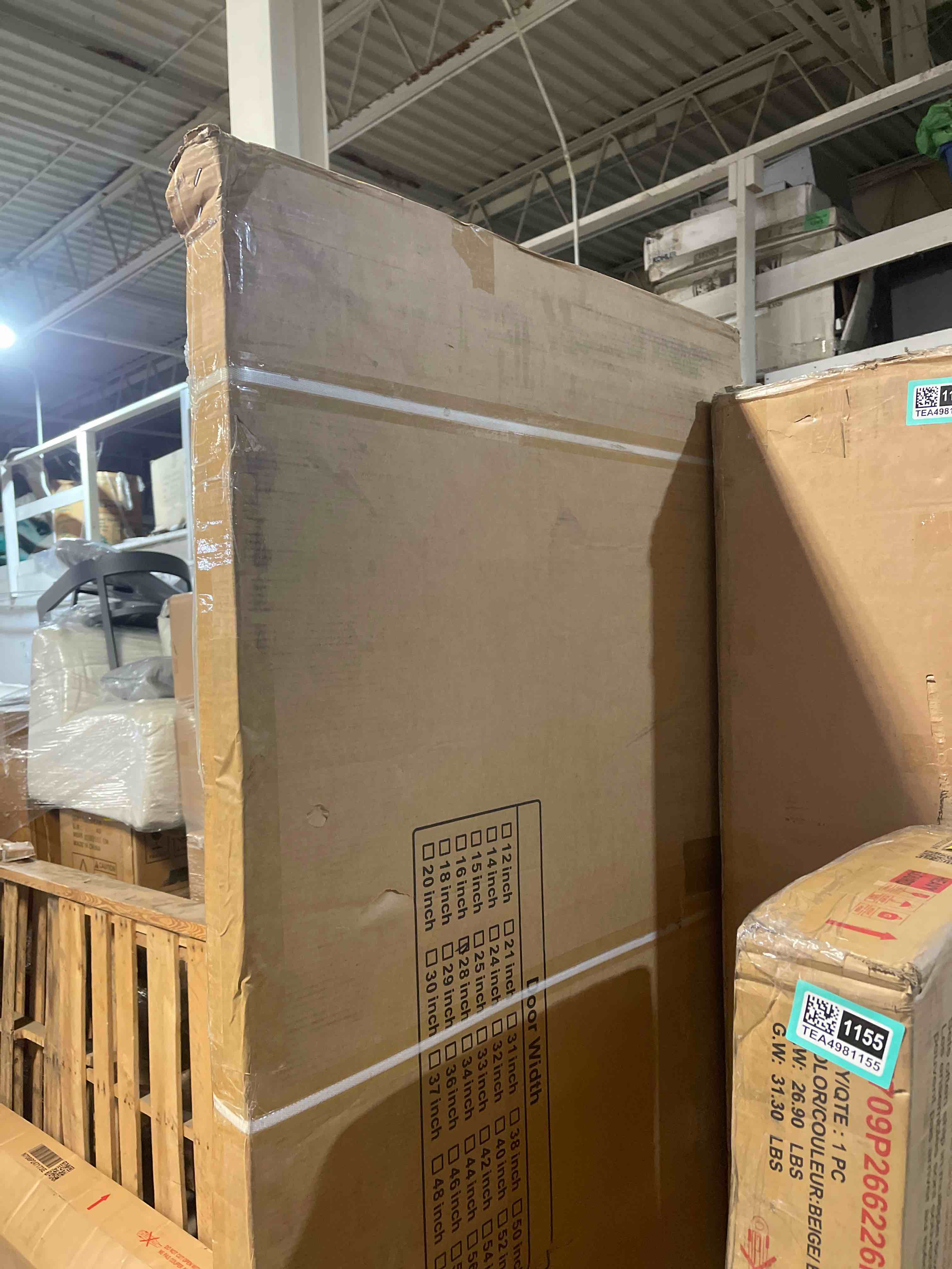 Condition photo showing New/Like New for masonite traditional 28-in x 80-in (primed) 6-panel textured solid core primed interior slab door 